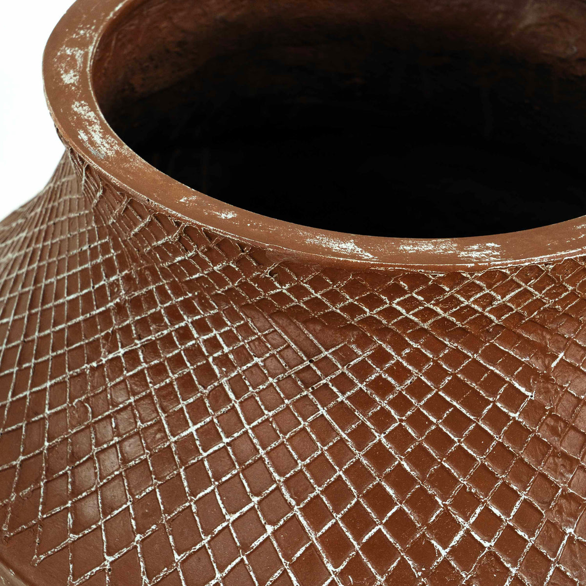 Brown Ancient Tall Pot