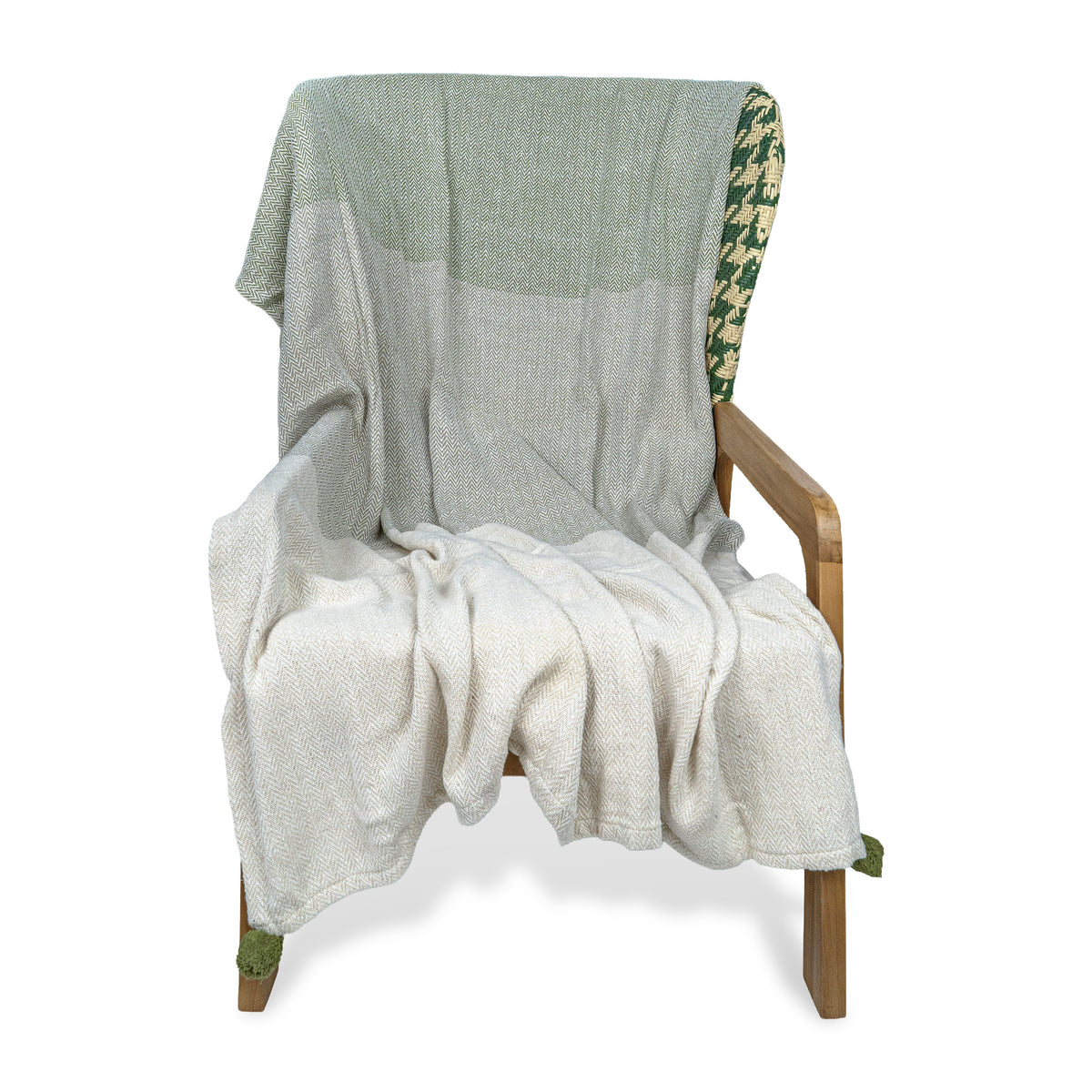 COLOR BLOCK THROW