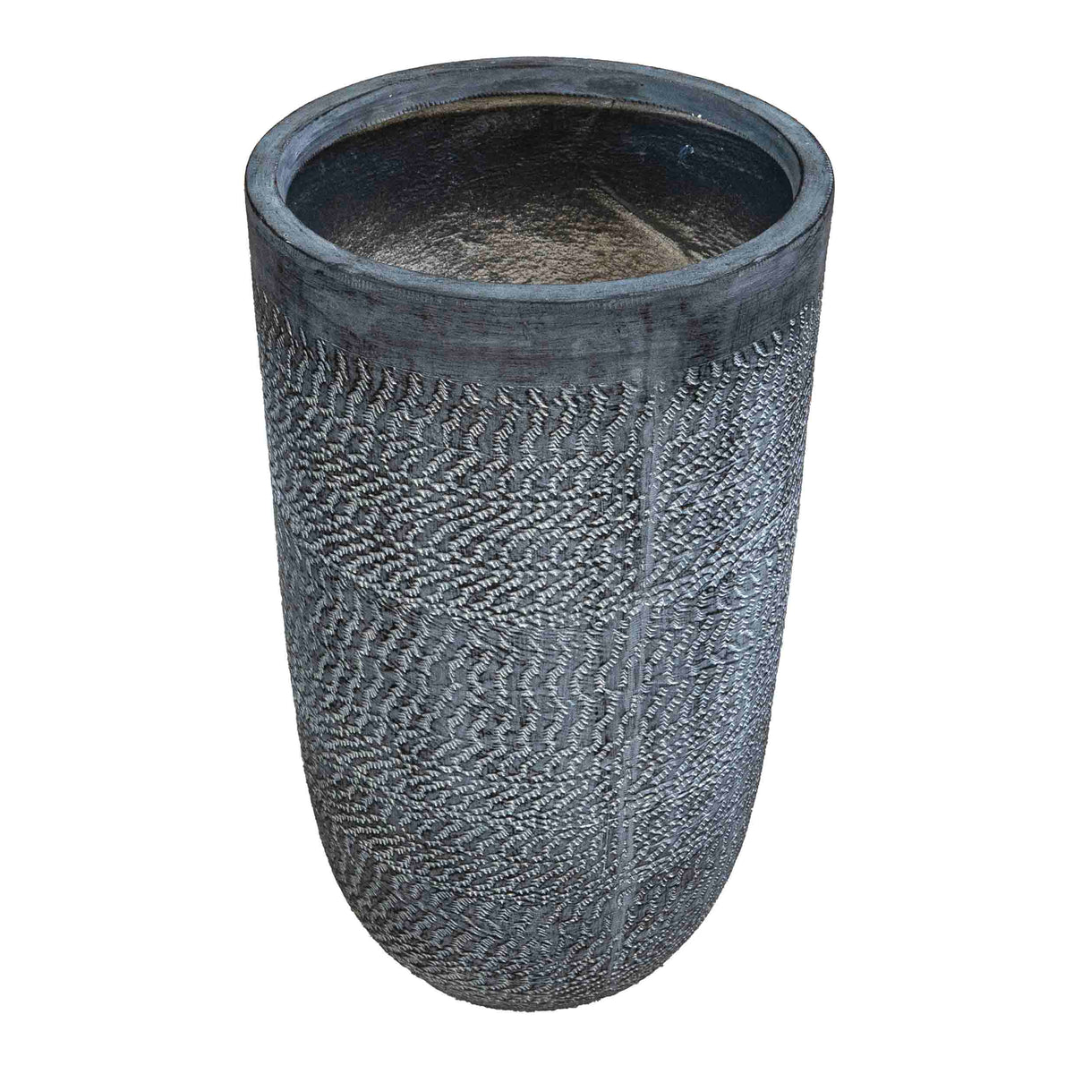 Tall Grey Planter