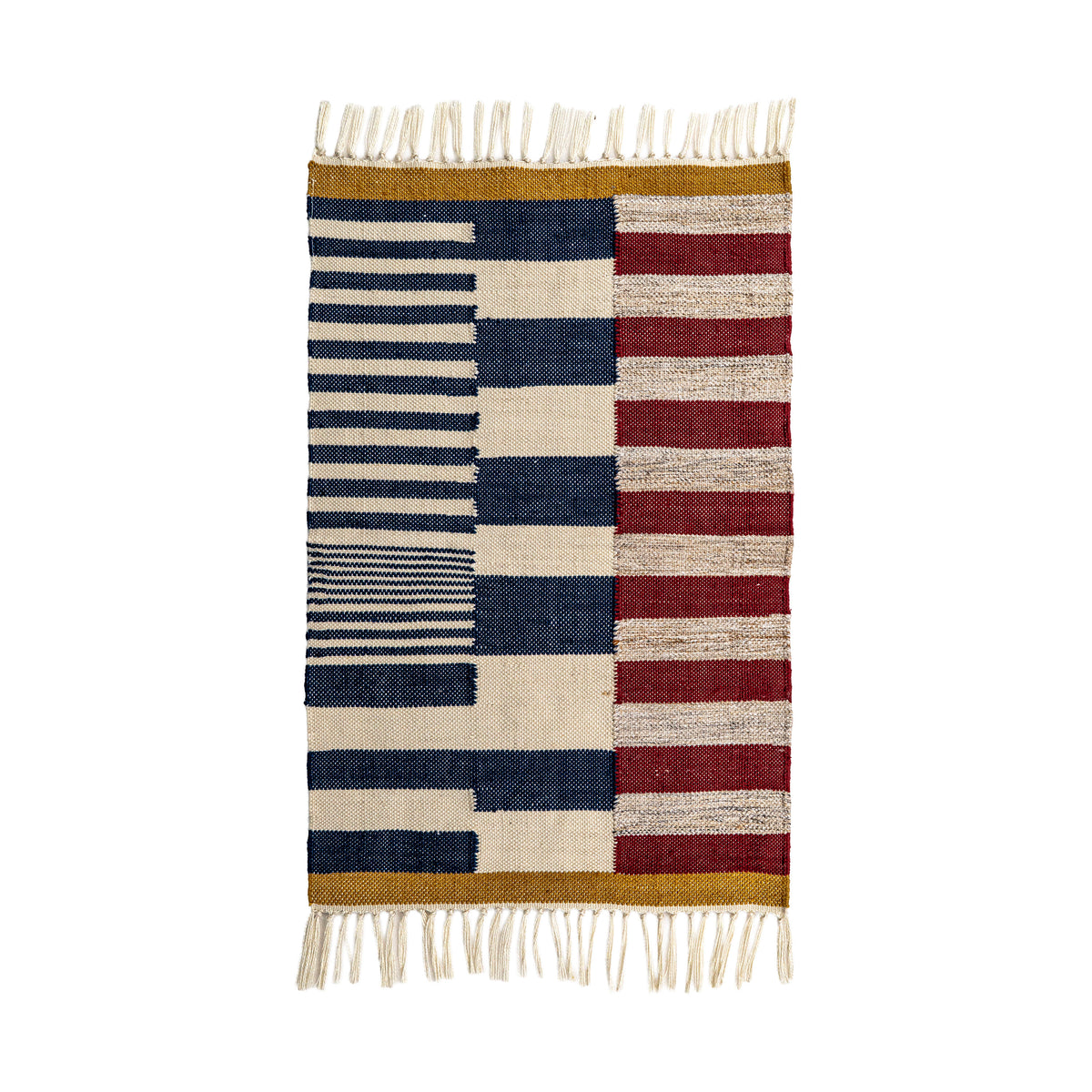 FLATWEAVE COLOR BLOCK RUGS