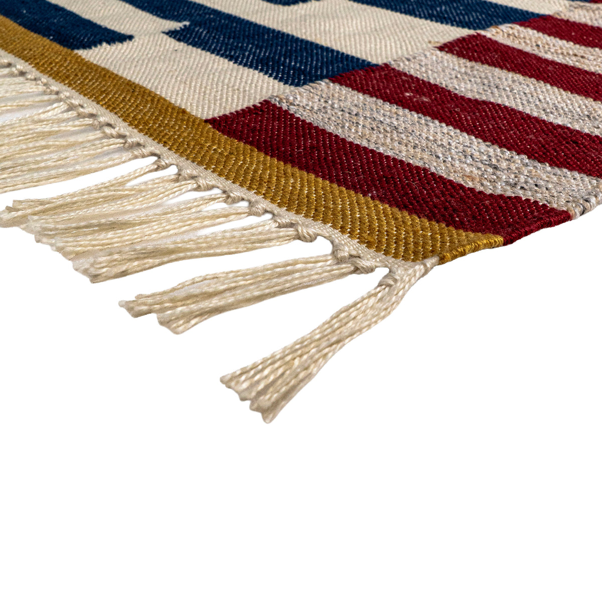 FLATWEAVE COLOR BLOCK RUGS