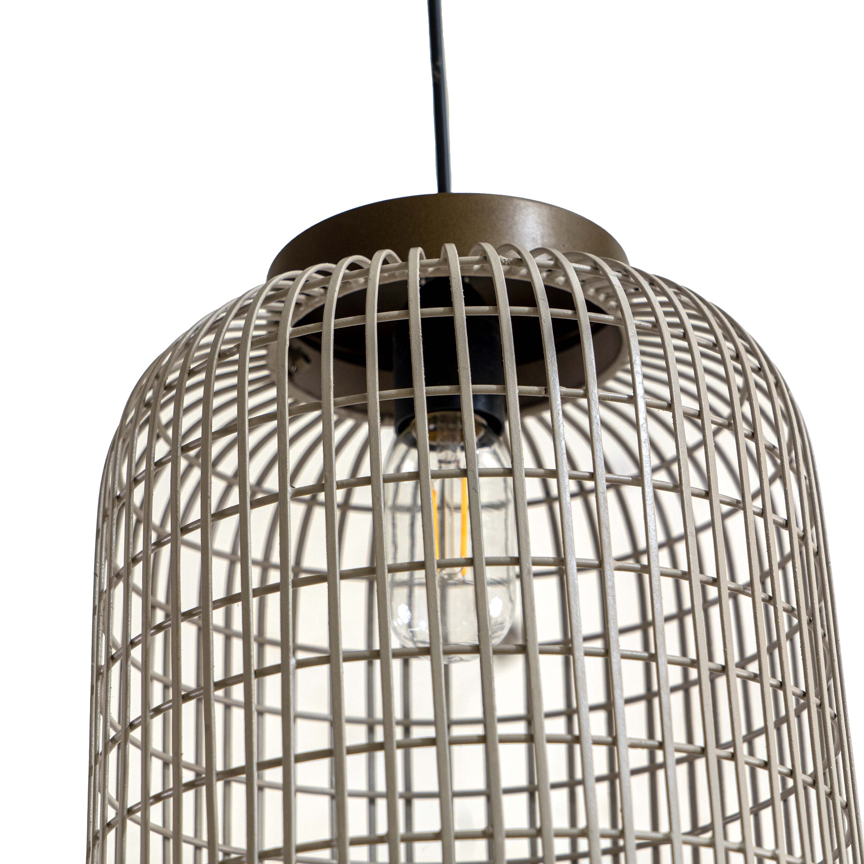 Cylindrical Mesh Pendant Light