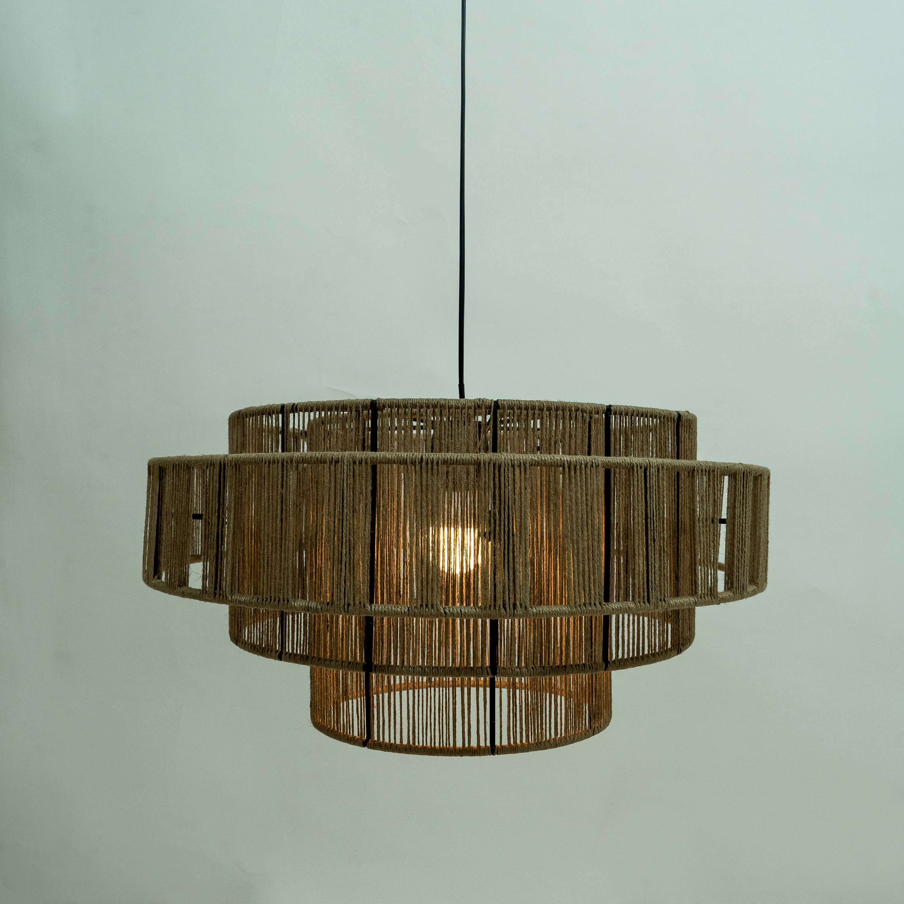 Matt Black Round Light