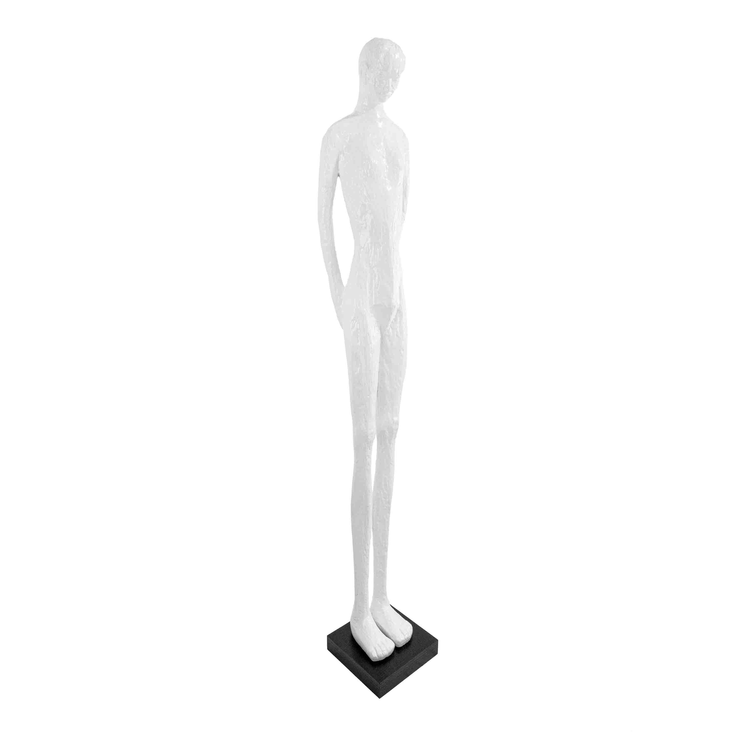 Man Standing Sculpture White - 6 Feet