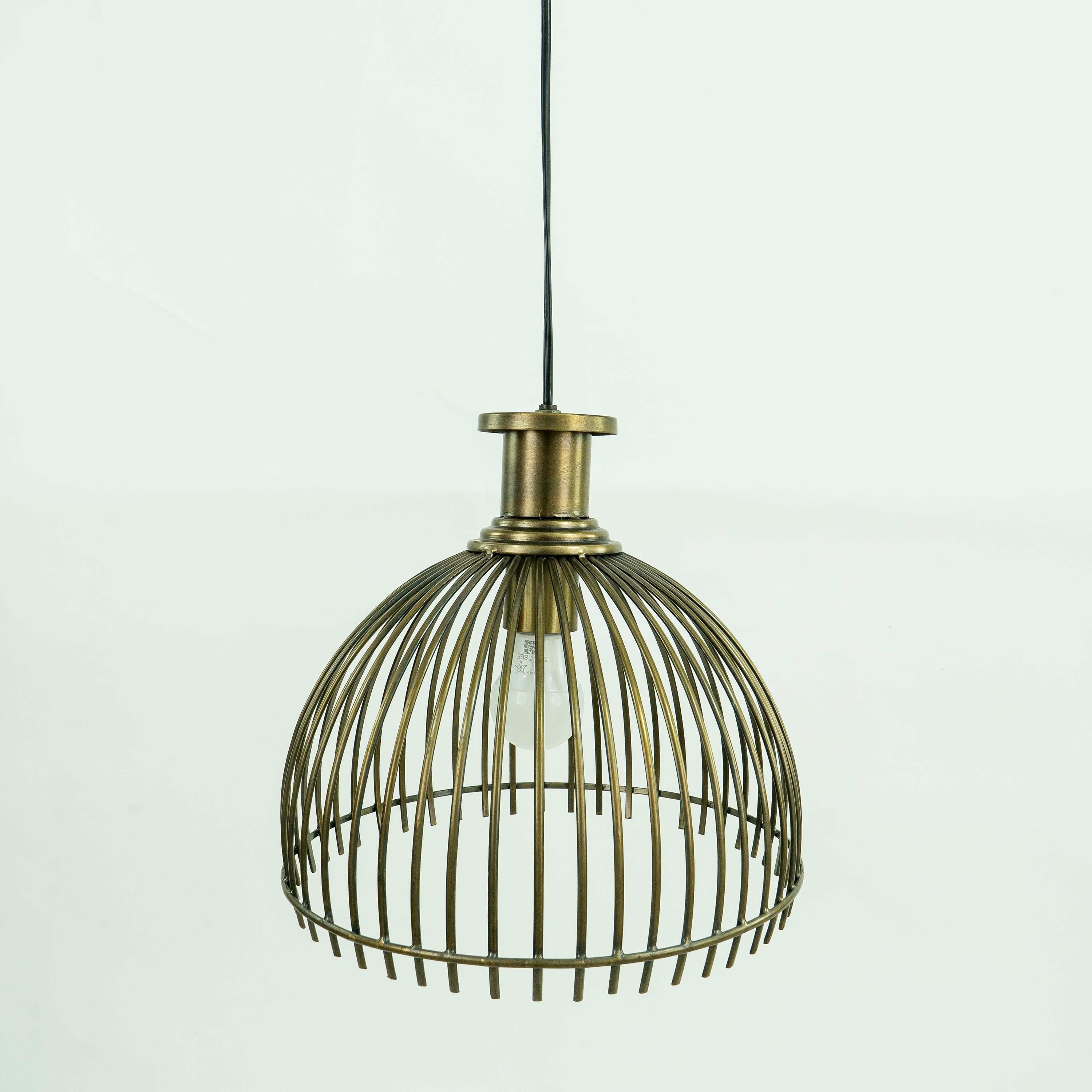 Round Metal Bulan Pendant Lamp
