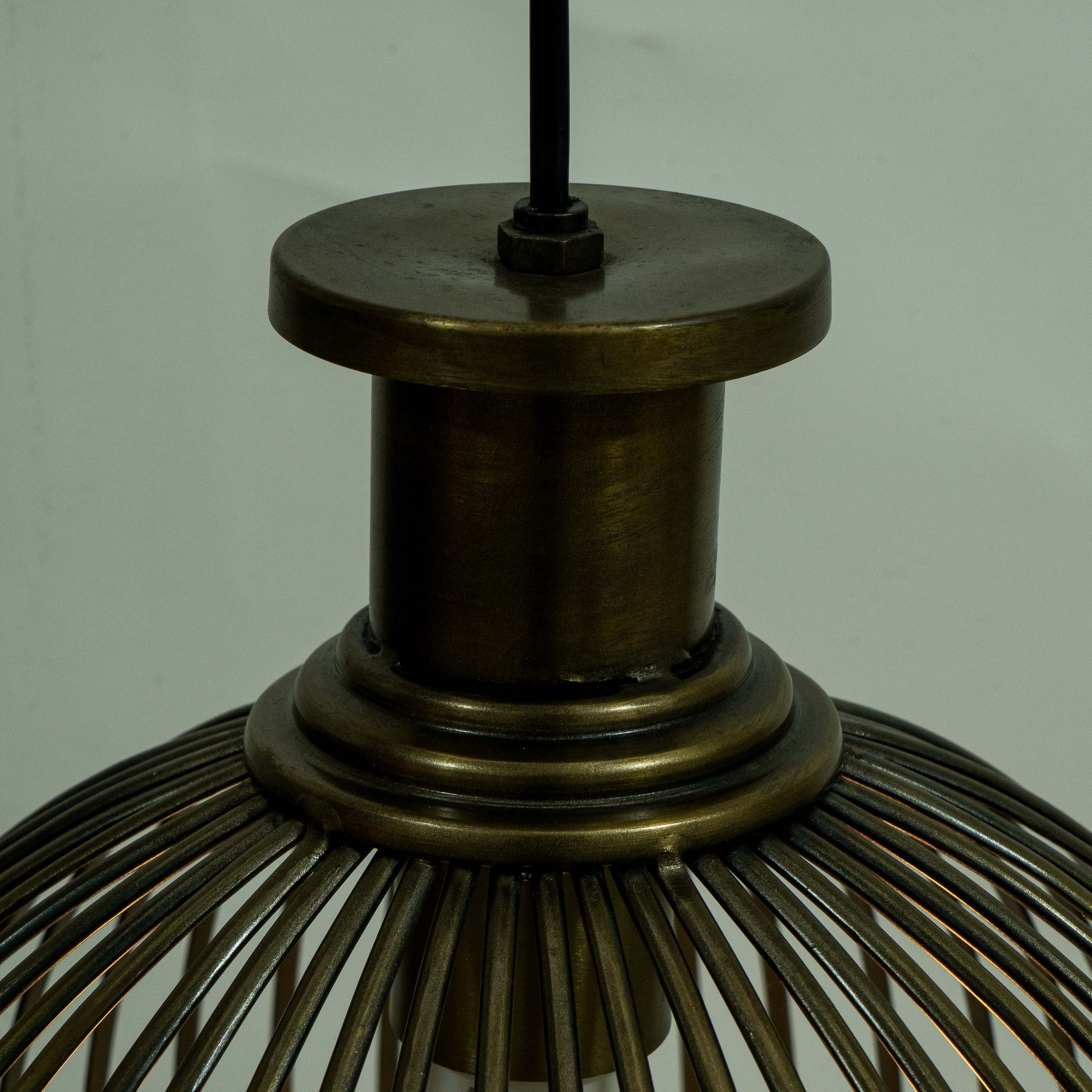 Round Metal Bulan Pendant Lamp