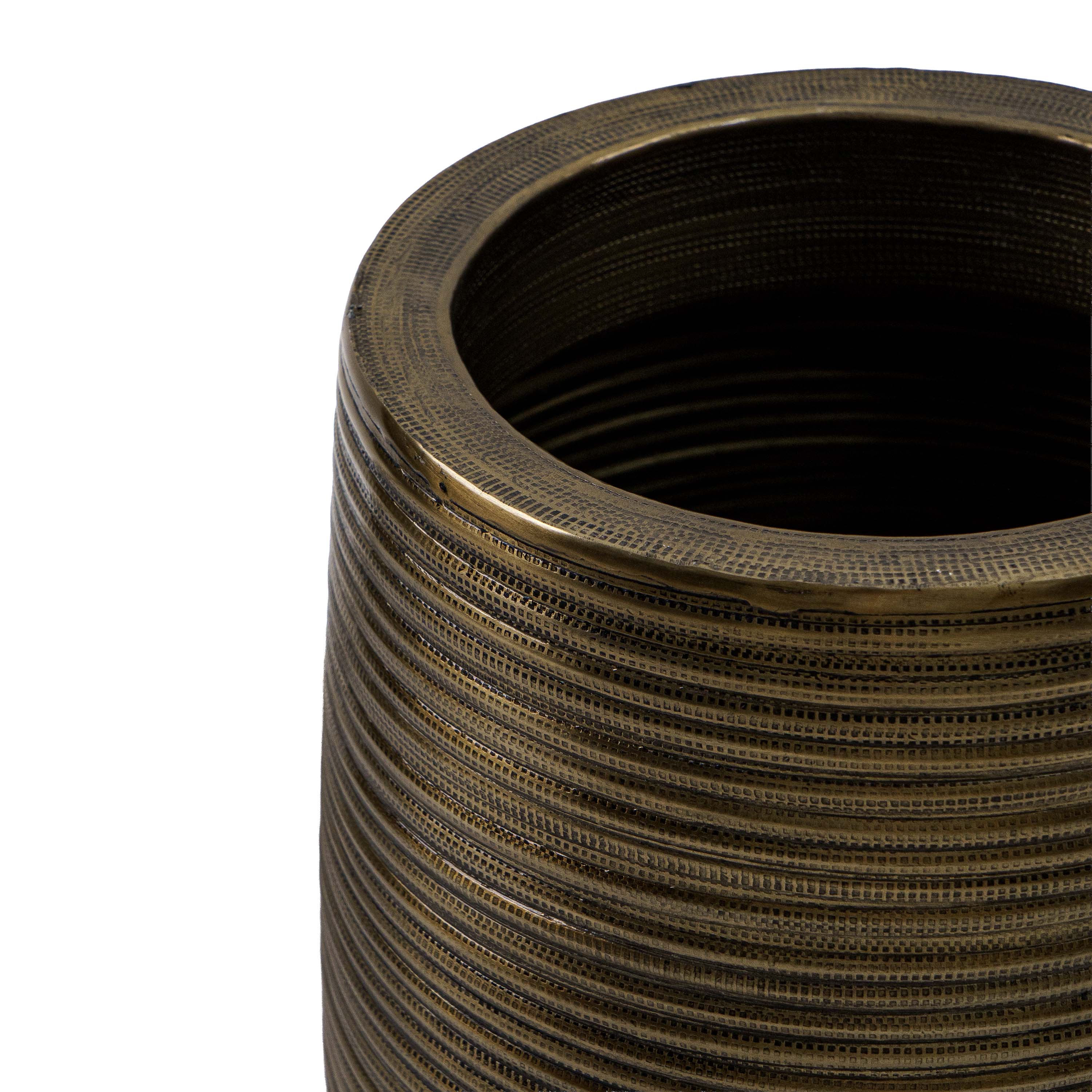 Bronze Glow Aluminium Planter with Holder