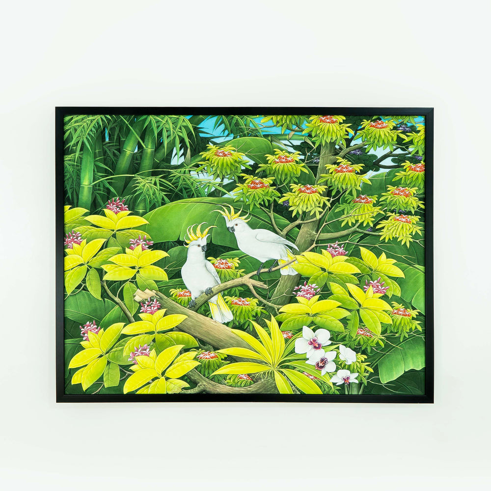 White Macaw Bird Wall Painting