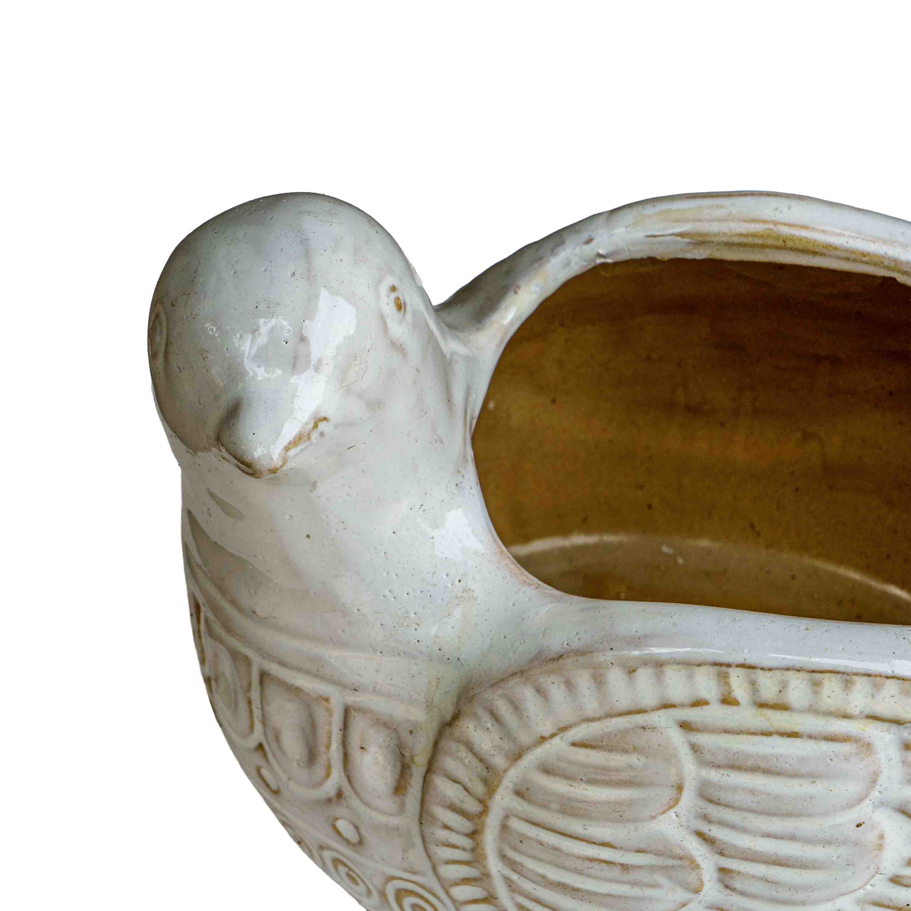 CERAMIC BIRD PLANTER