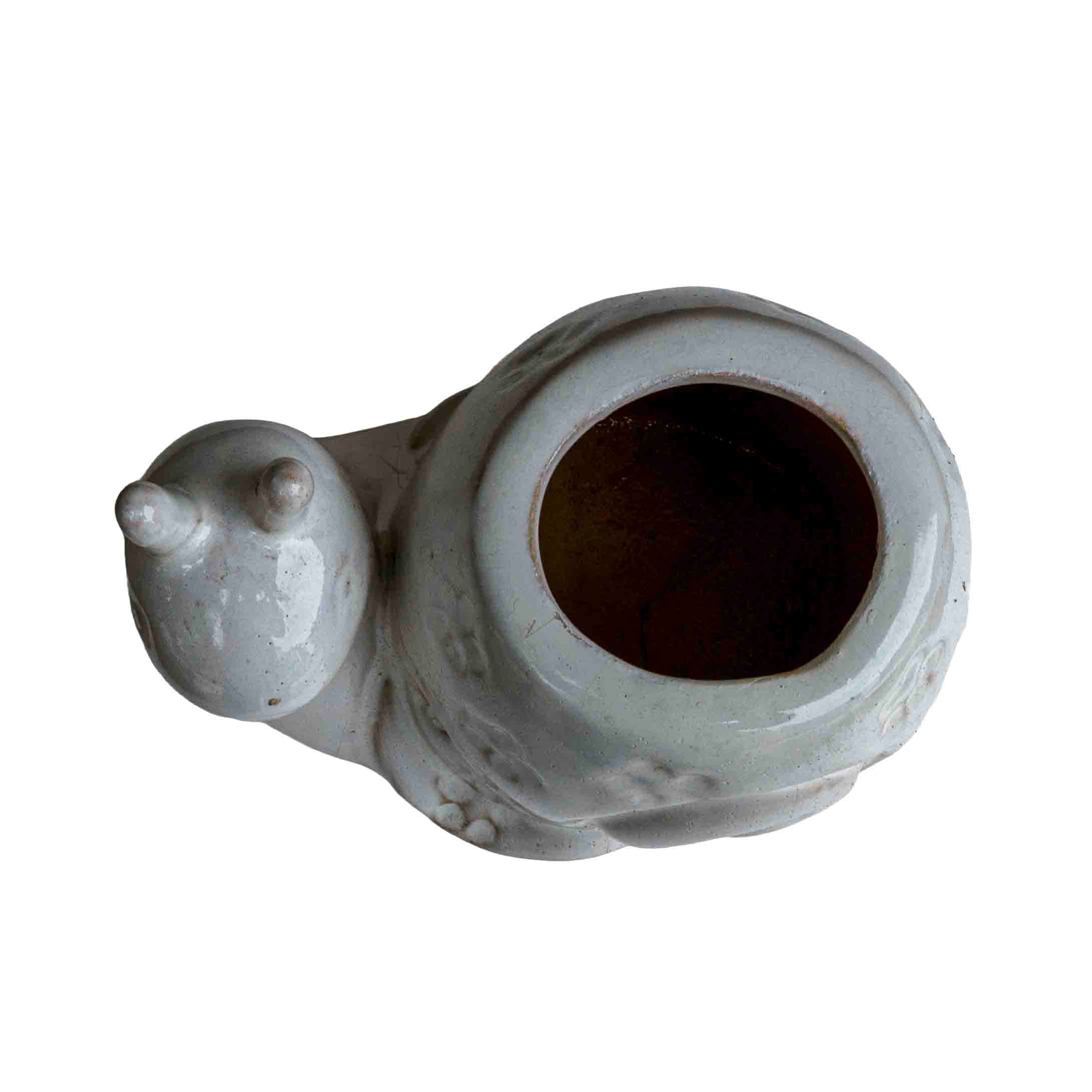 CERAMIC SNAIL PLANTER