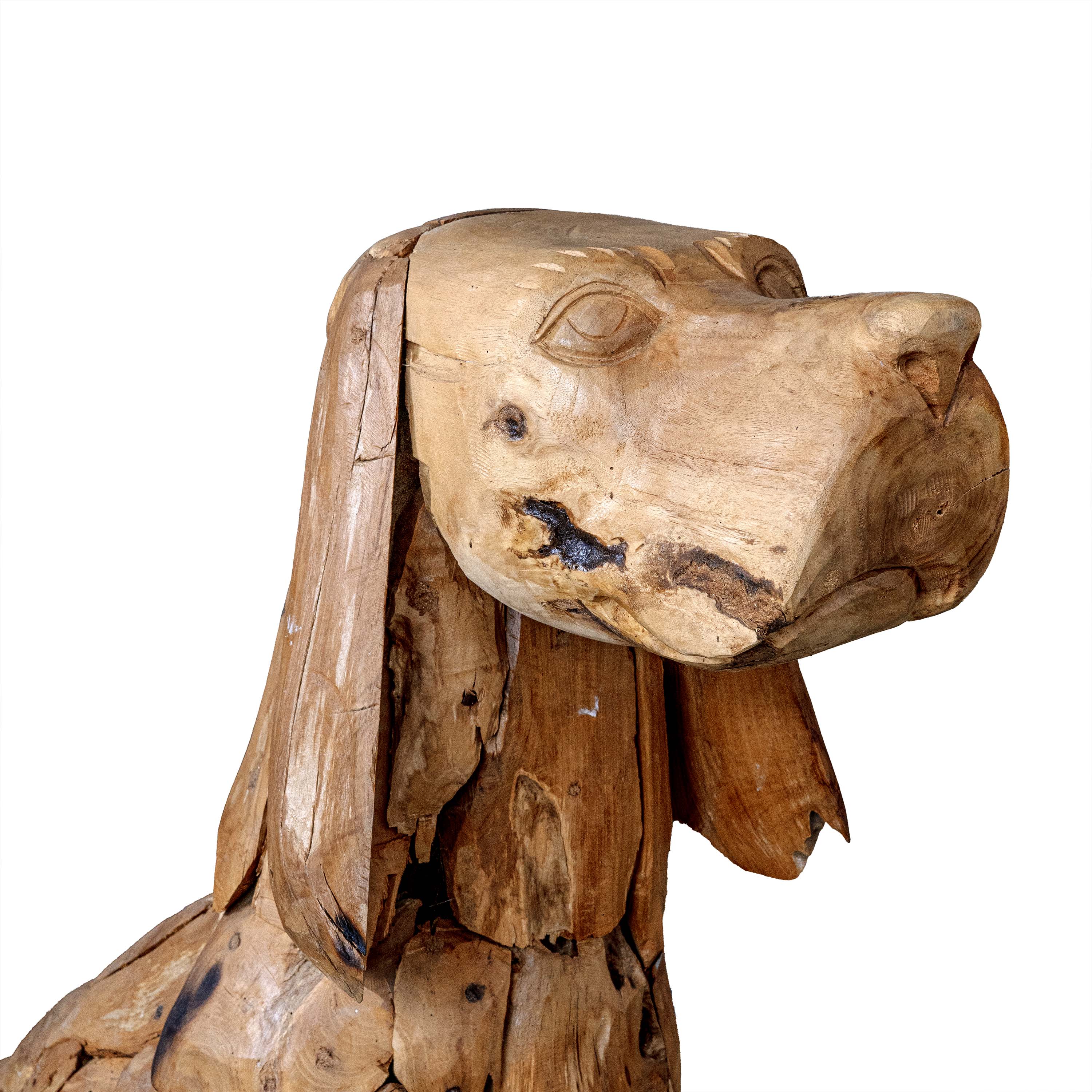 PANGMA WOODEN HANDMADE DOG SCULPTURE