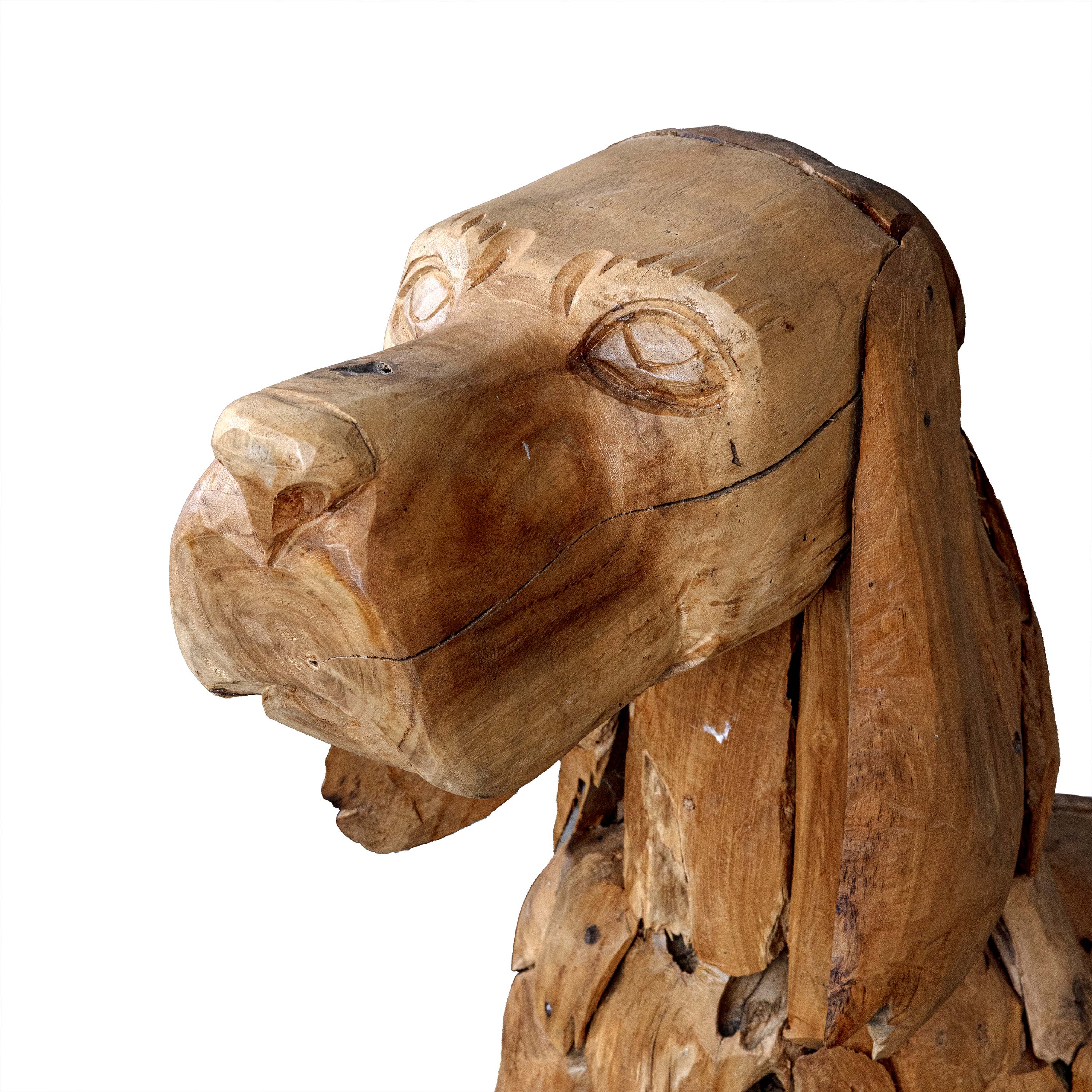 PANGMA WOODEN HANDMADE DOG SCULPTURE