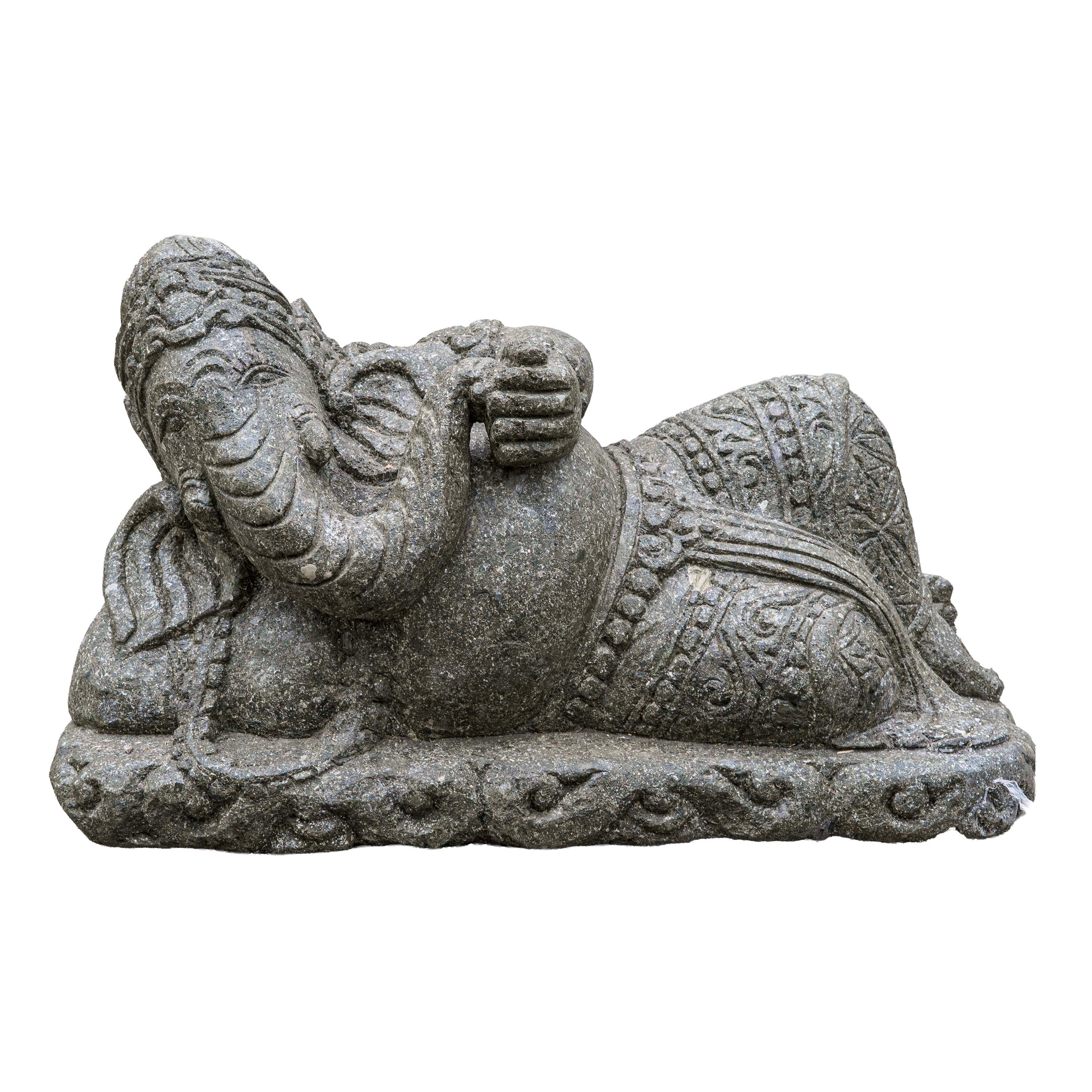 Reclining Ganesha Handcarved Sculpture