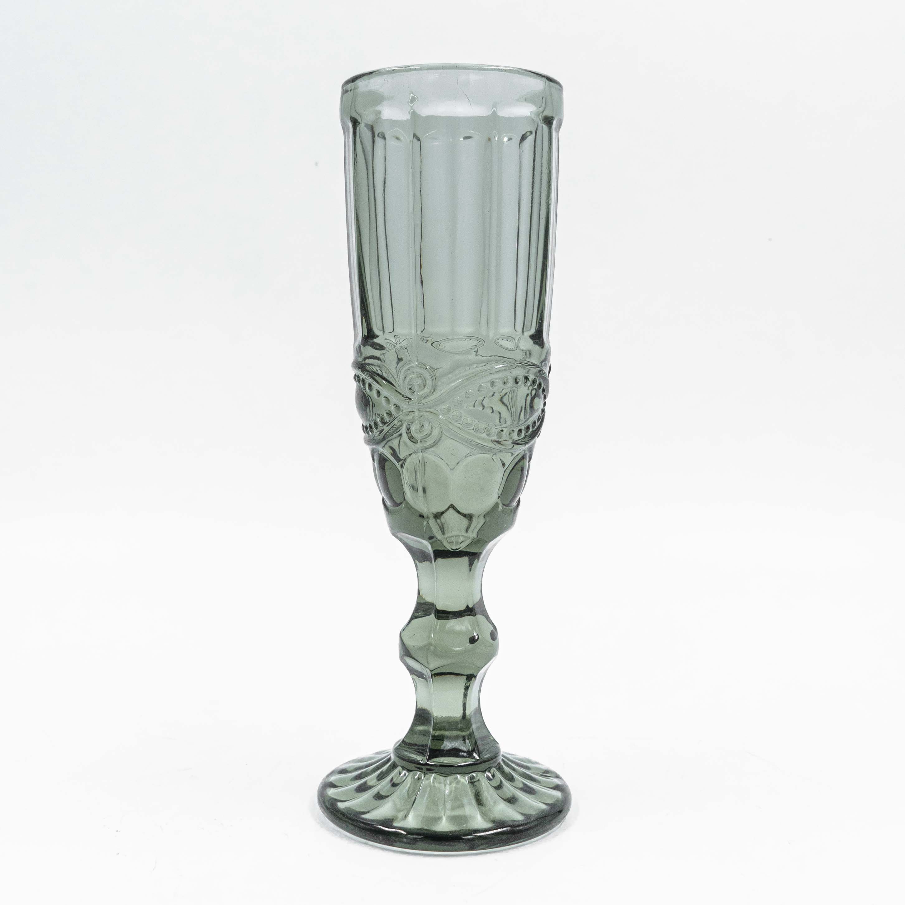 Layla Champagne Flute - Grey