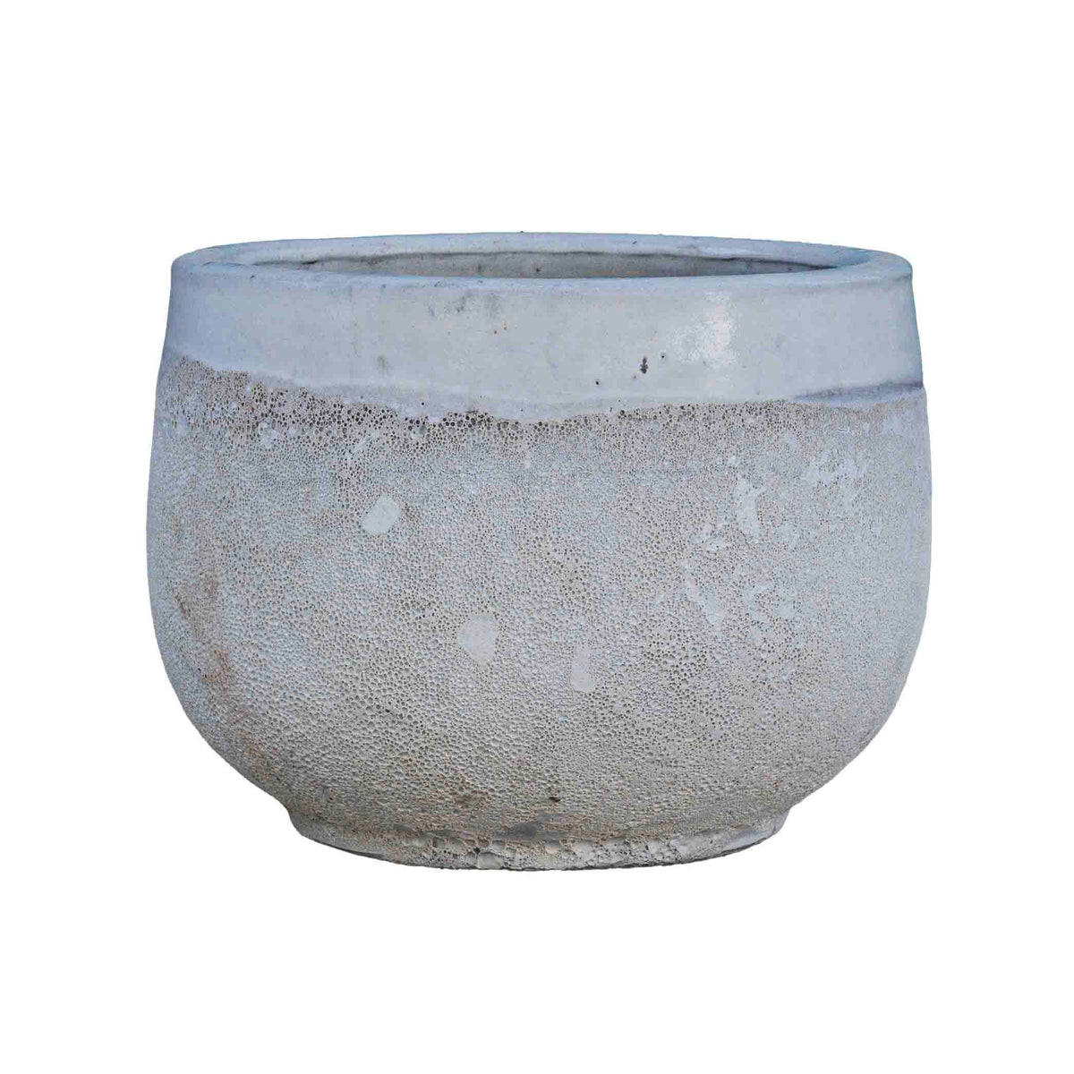 Knoss Ceramic Pot White