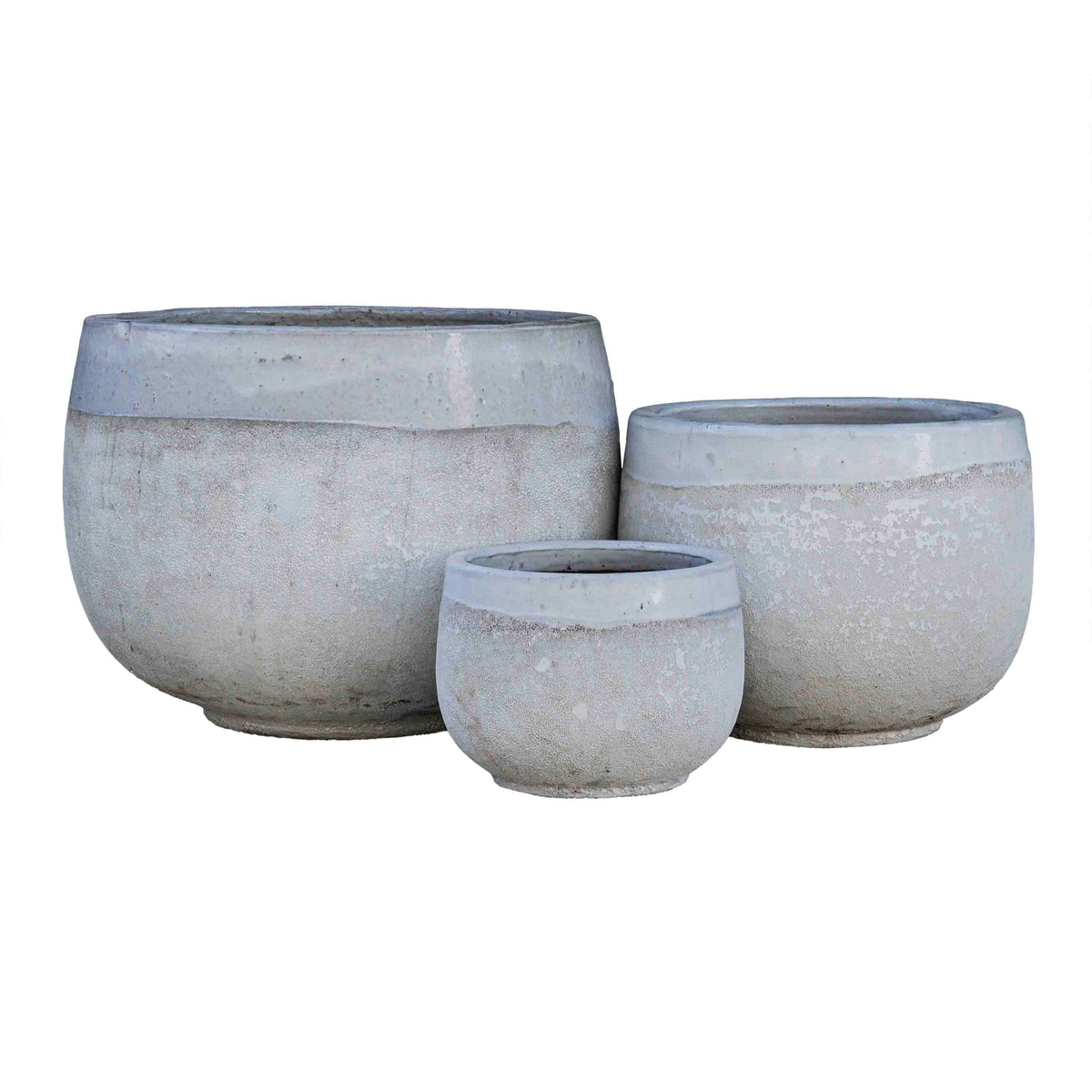 Knoss Ceramic Pot White