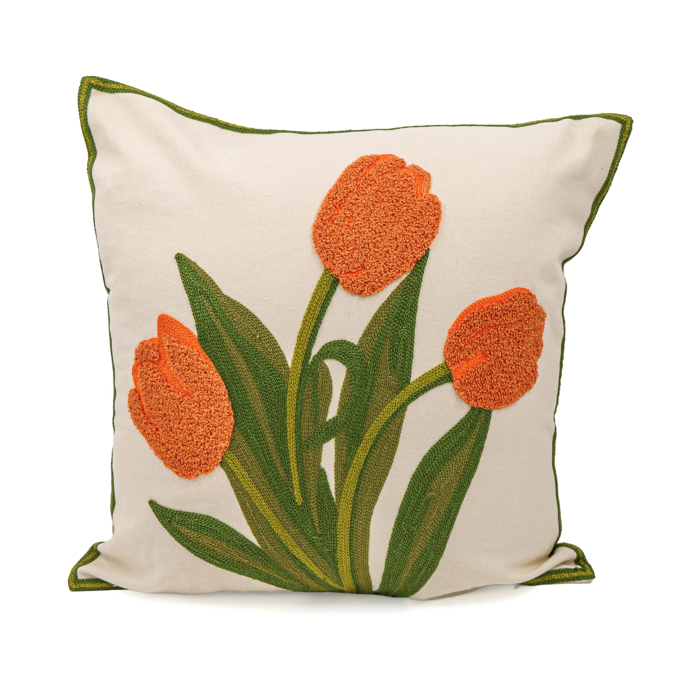 Blooming Plant Cushion Cover