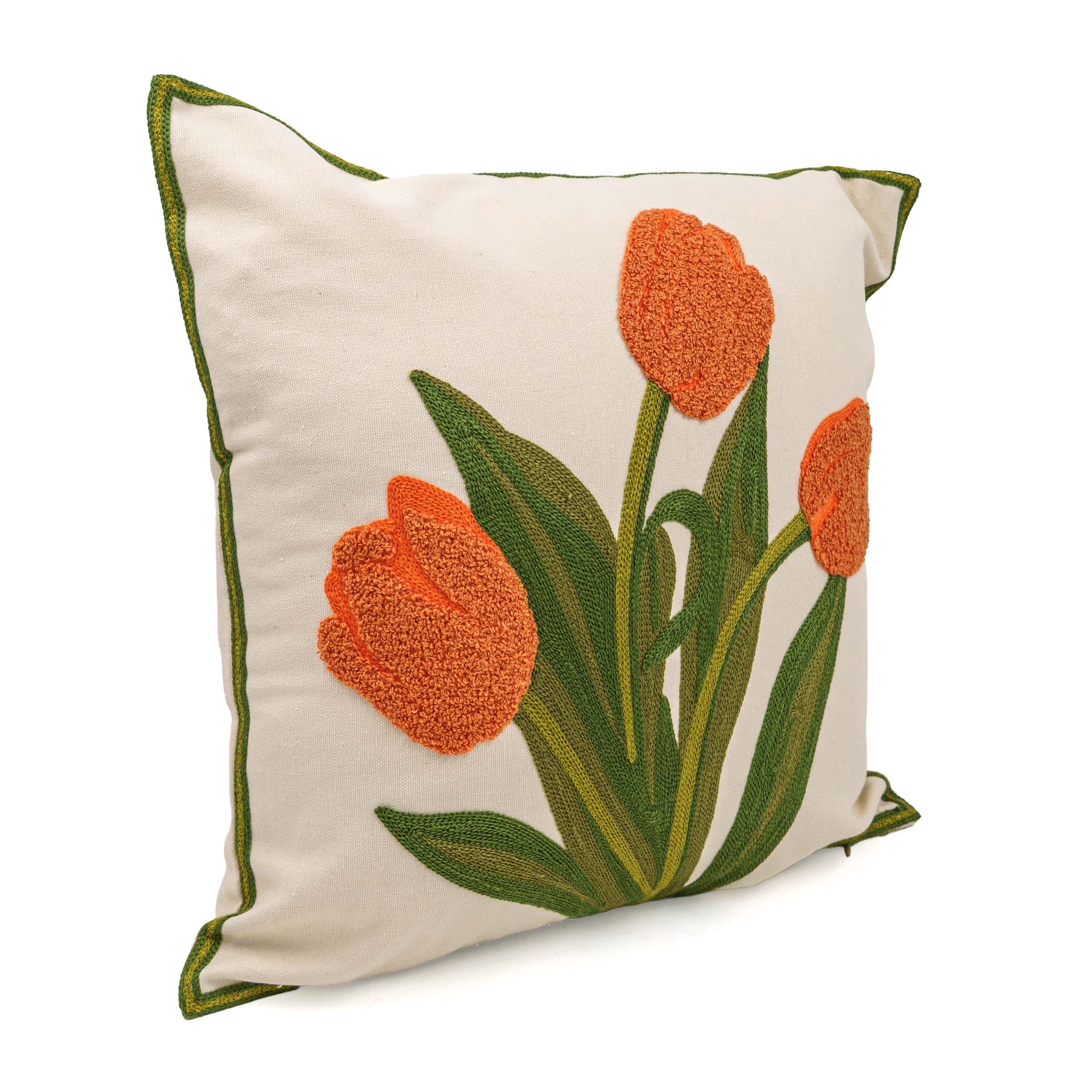 Blooming Plant Cushion Cover
