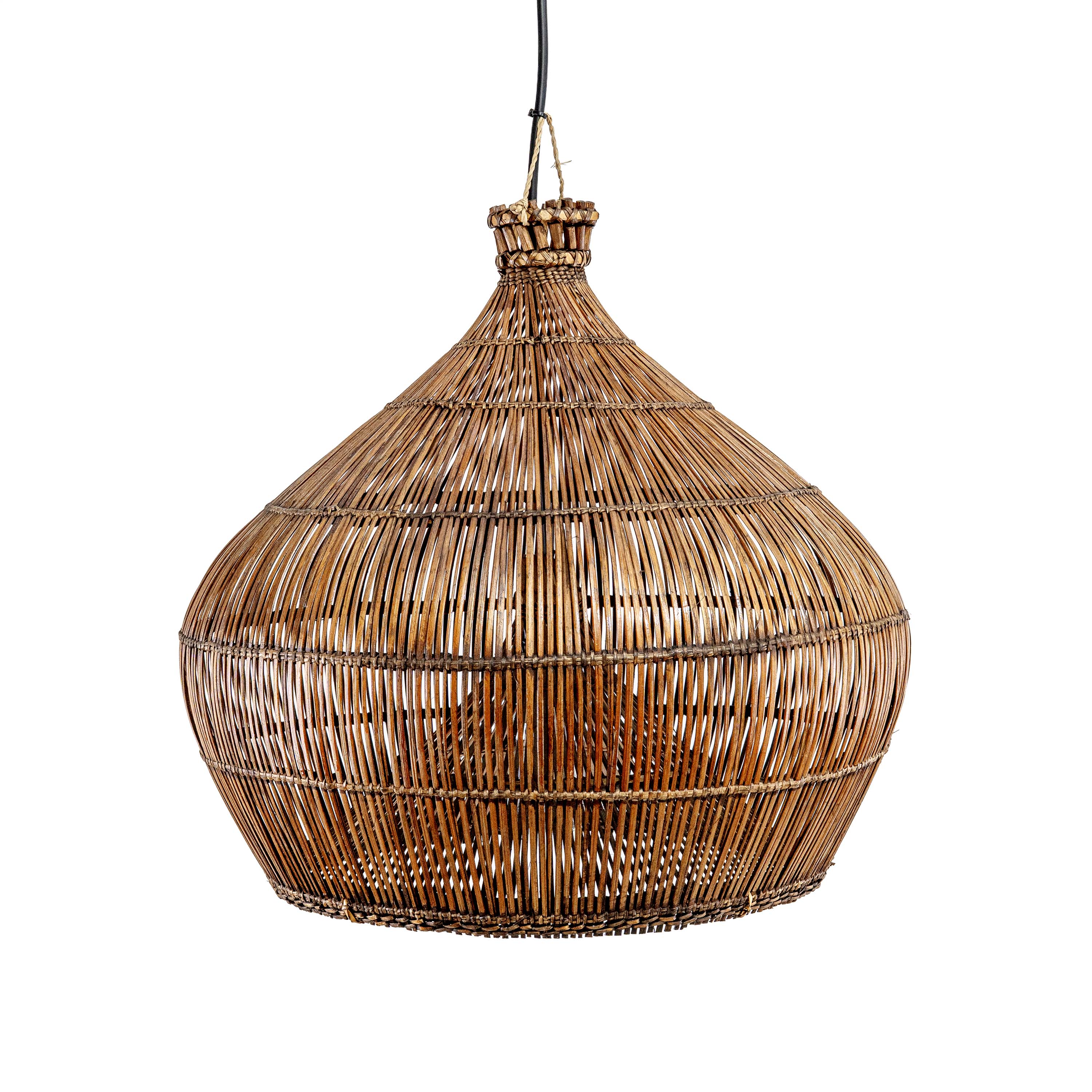 RATTAN DOME WOVEN PENDANT LAMP