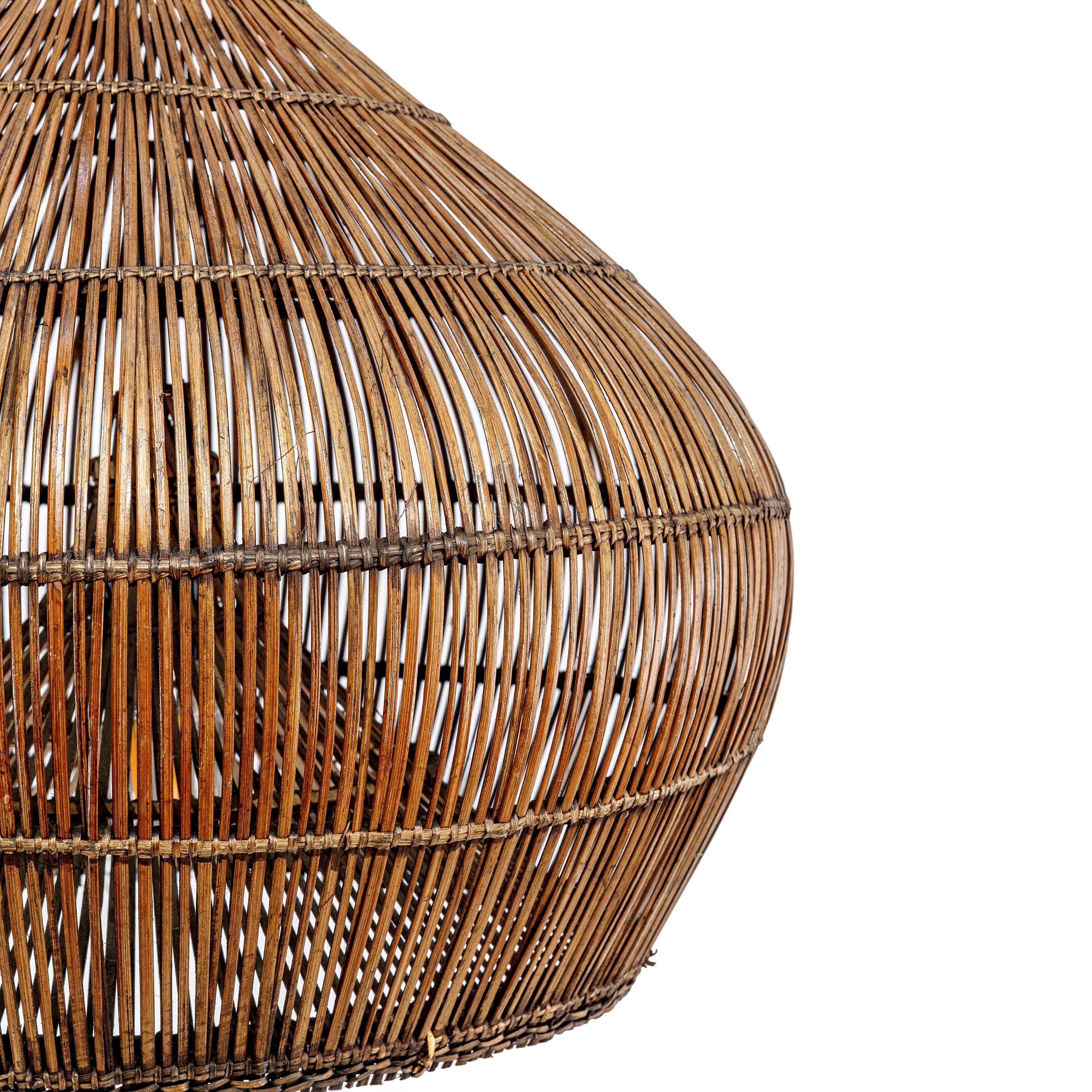 RATTAN DOME WOVEN PENDANT LAMP