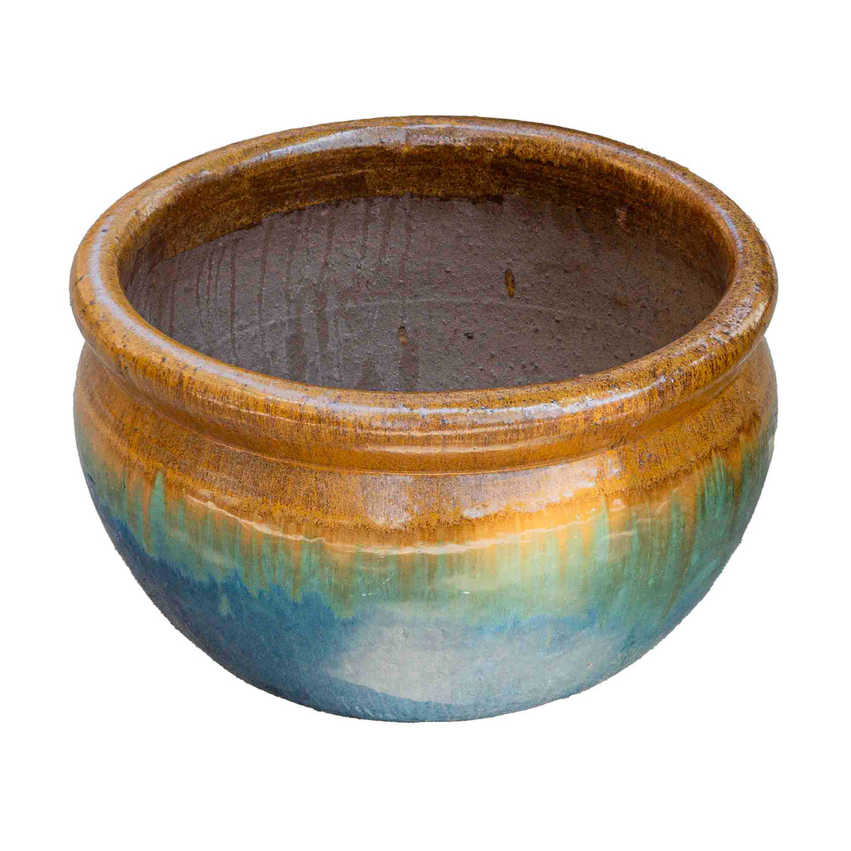 Vetle Glazed Pot - Yellow Jade