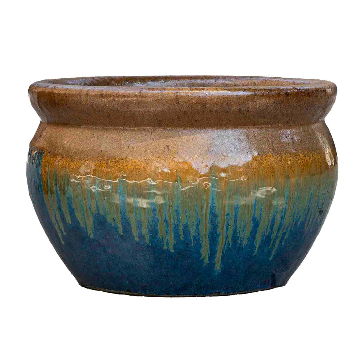 Vetle Glazed Pot - Yellow Jade