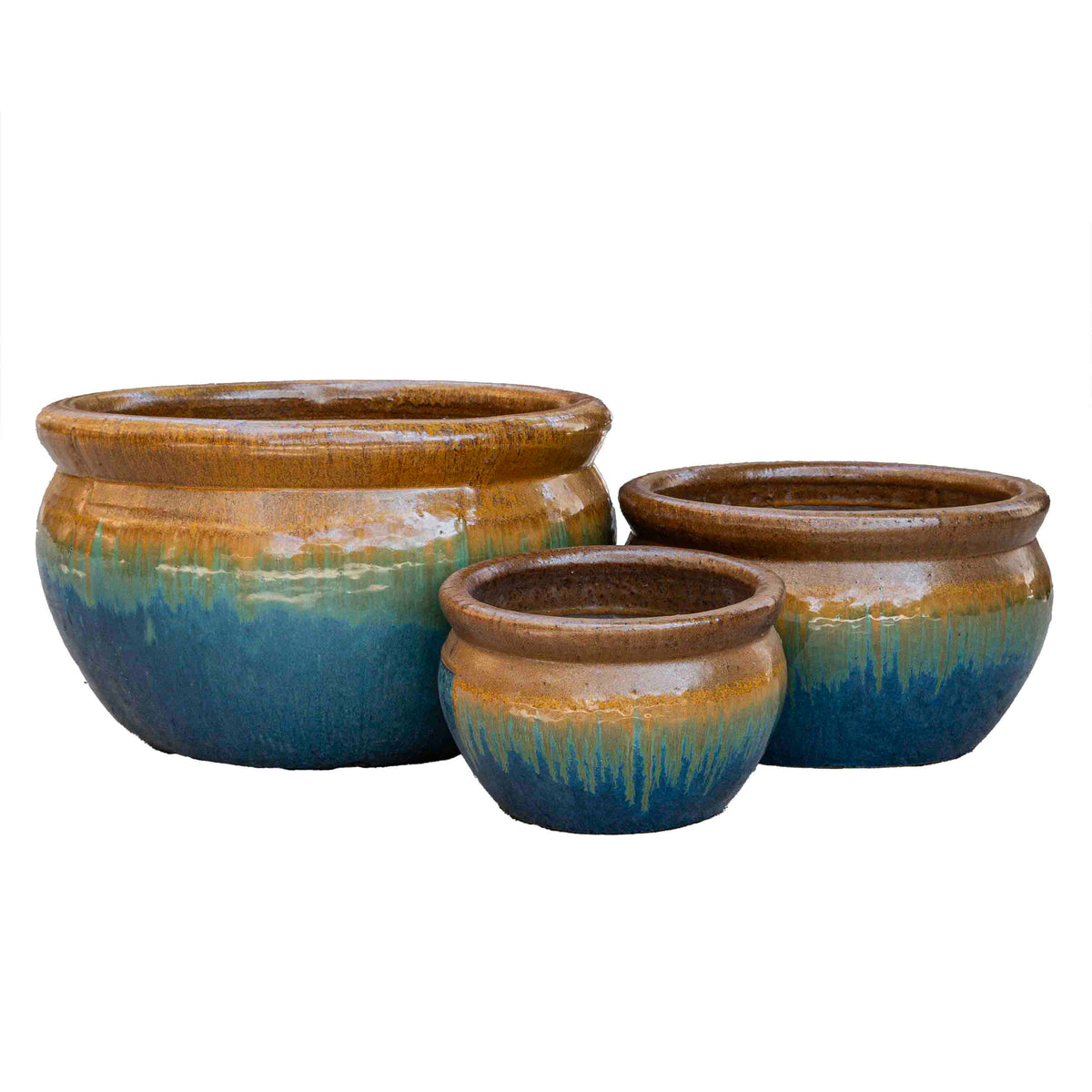 Vetle Glazed Pot - Yellow Jade