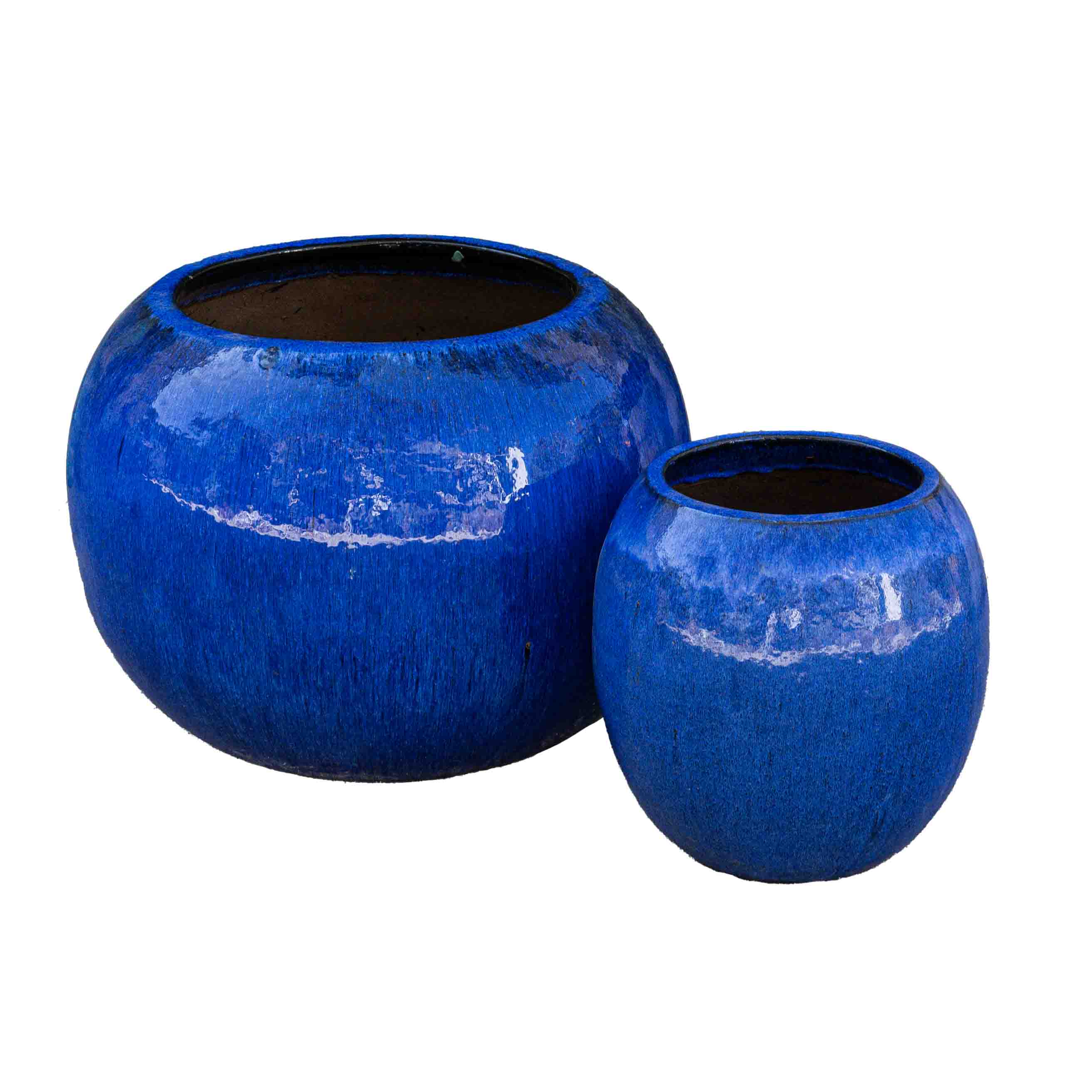 Buy Planters | Ceramic Glazed Blue| Shop At Beruru