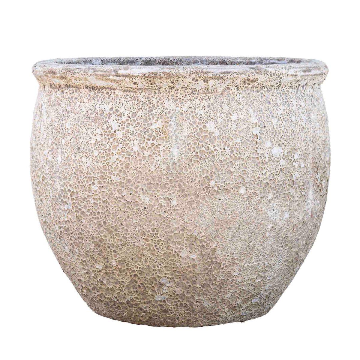 Hauer Antique Ceramic Pot White