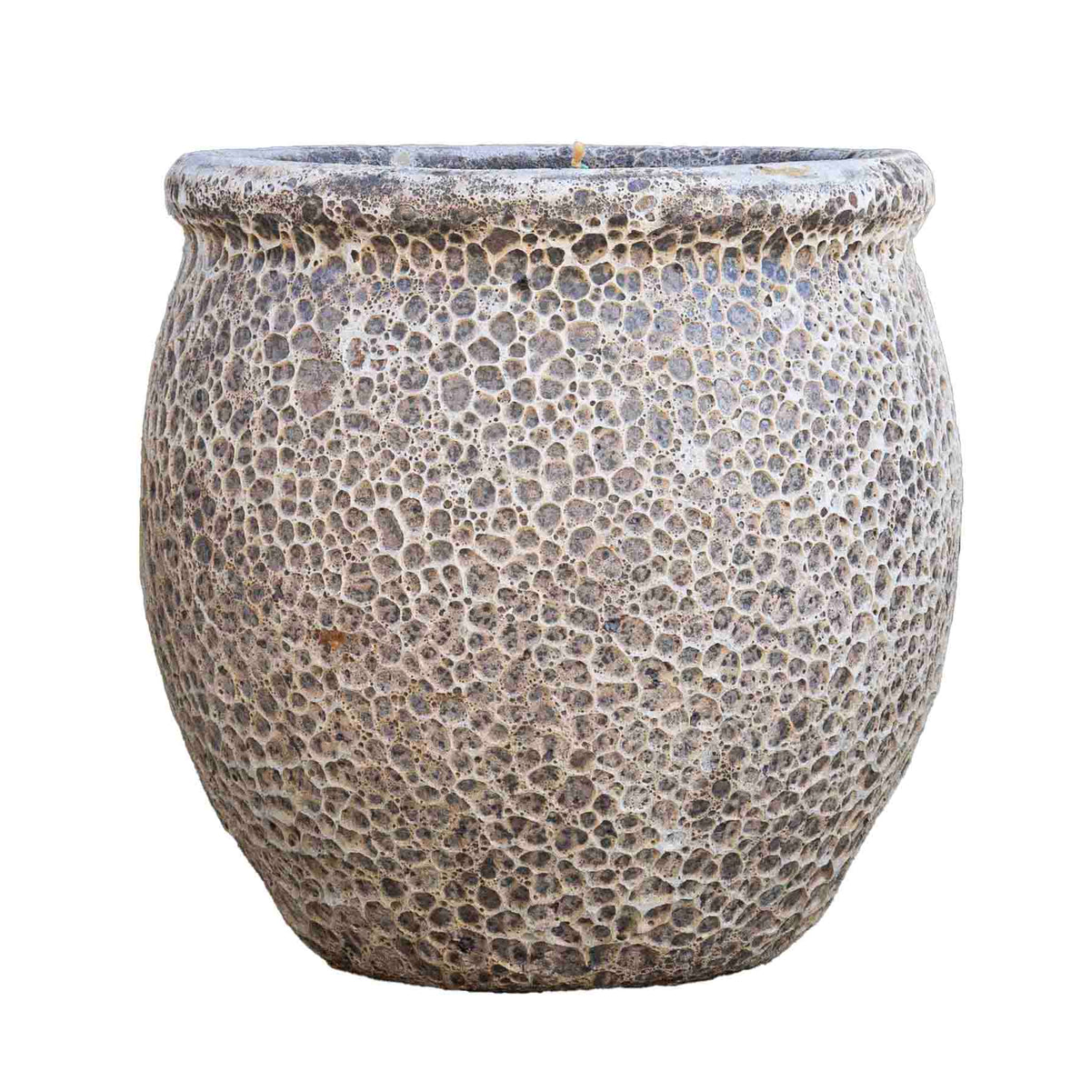 Hauer Antique Ceramic Pot White