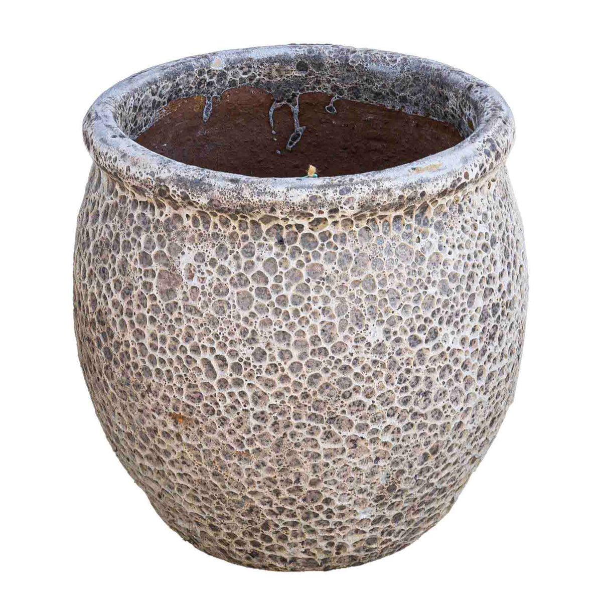 Hauer Antique Ceramic Pot White