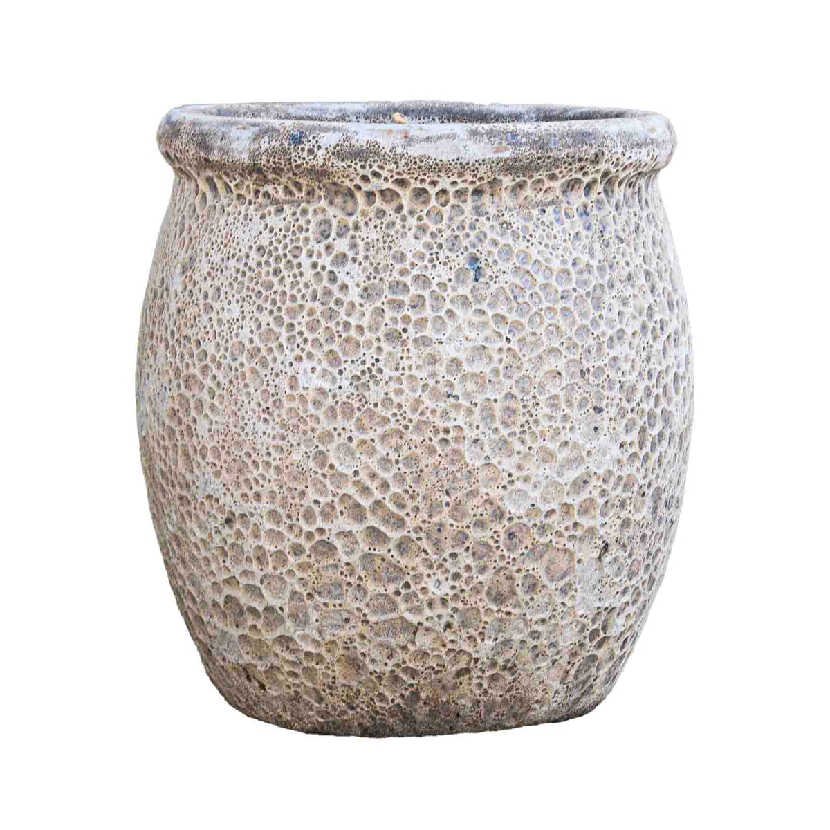 Hauer Antique Ceramic Pot White