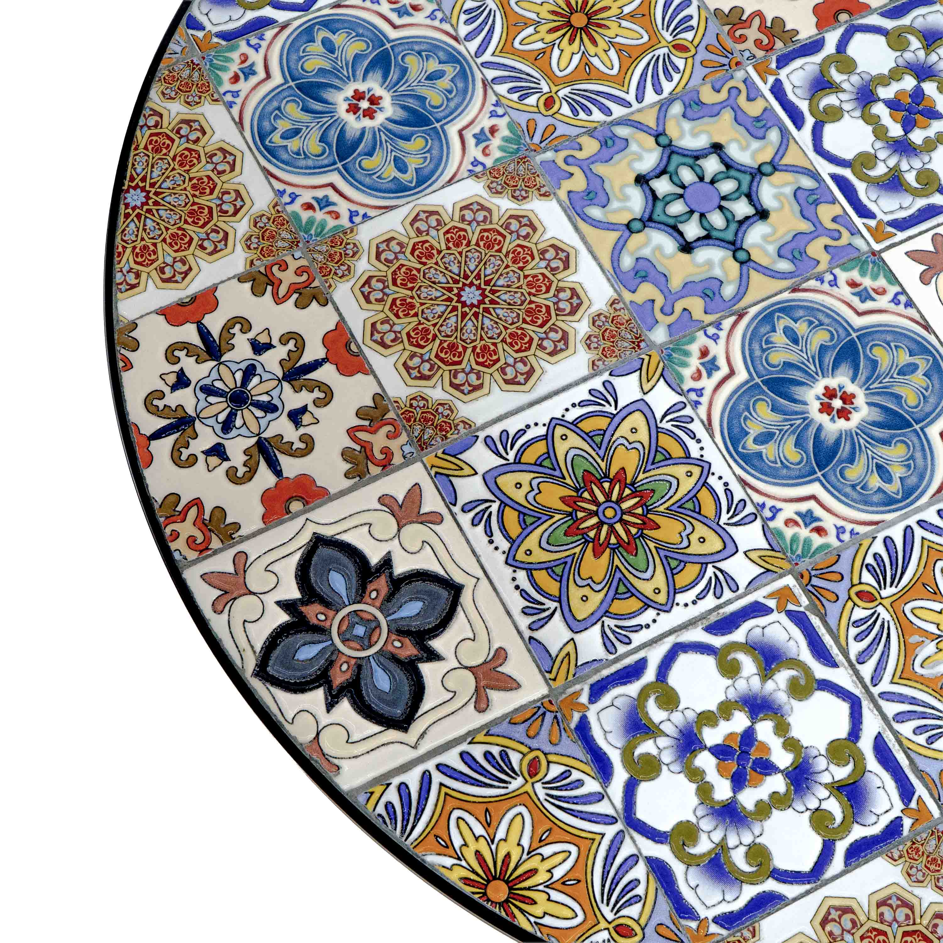 UZBEK TILED GARDEN TABLE - SET OF 3