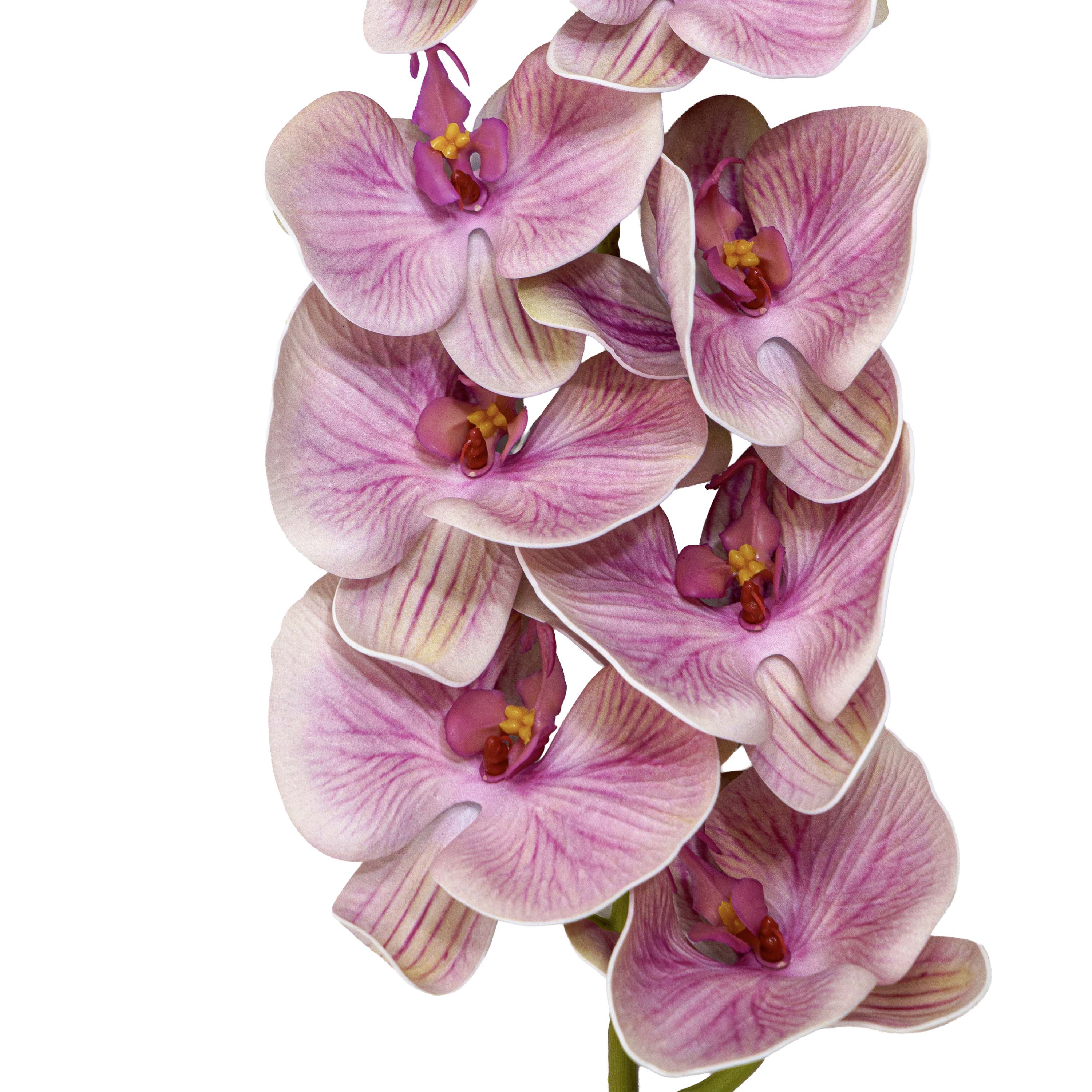 Faux Orchid Stem Coral Pink