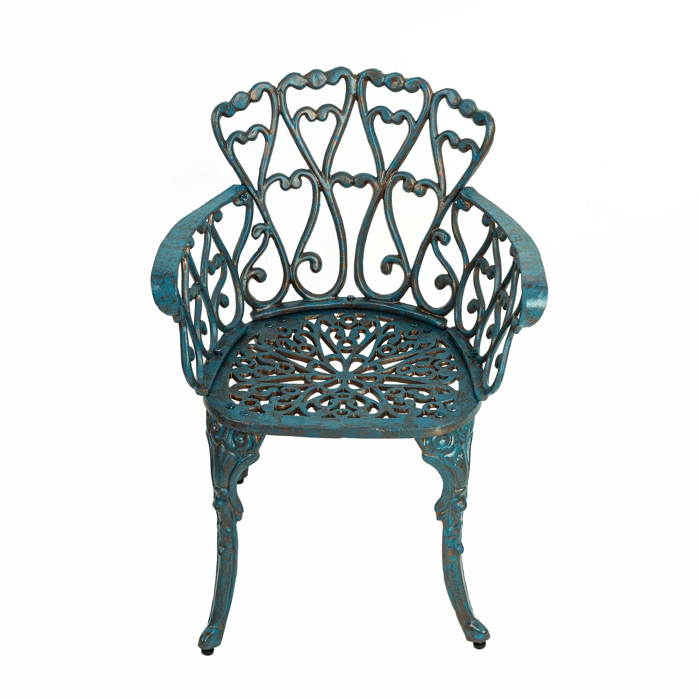 Outdoor Garden Aluminium Chair With Armest