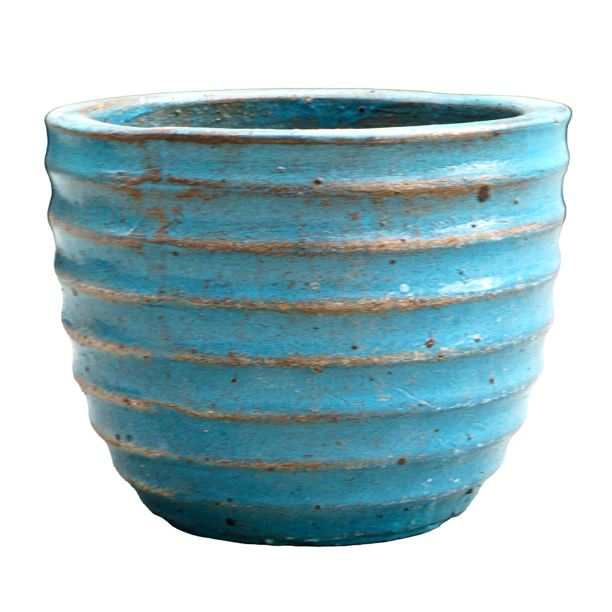 Indigo Drift Ceramic Pot