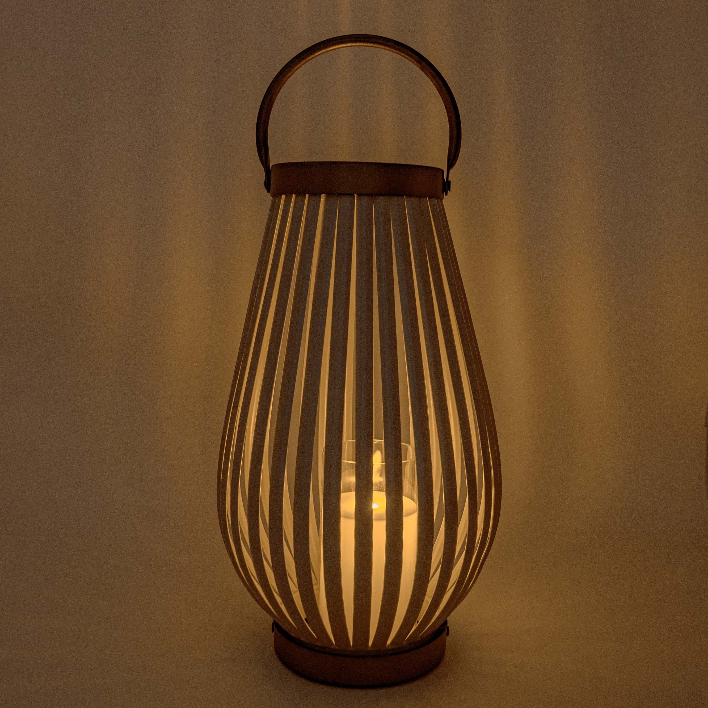 LUMINARA TABLE TOP LANTERN WITH HANDLE