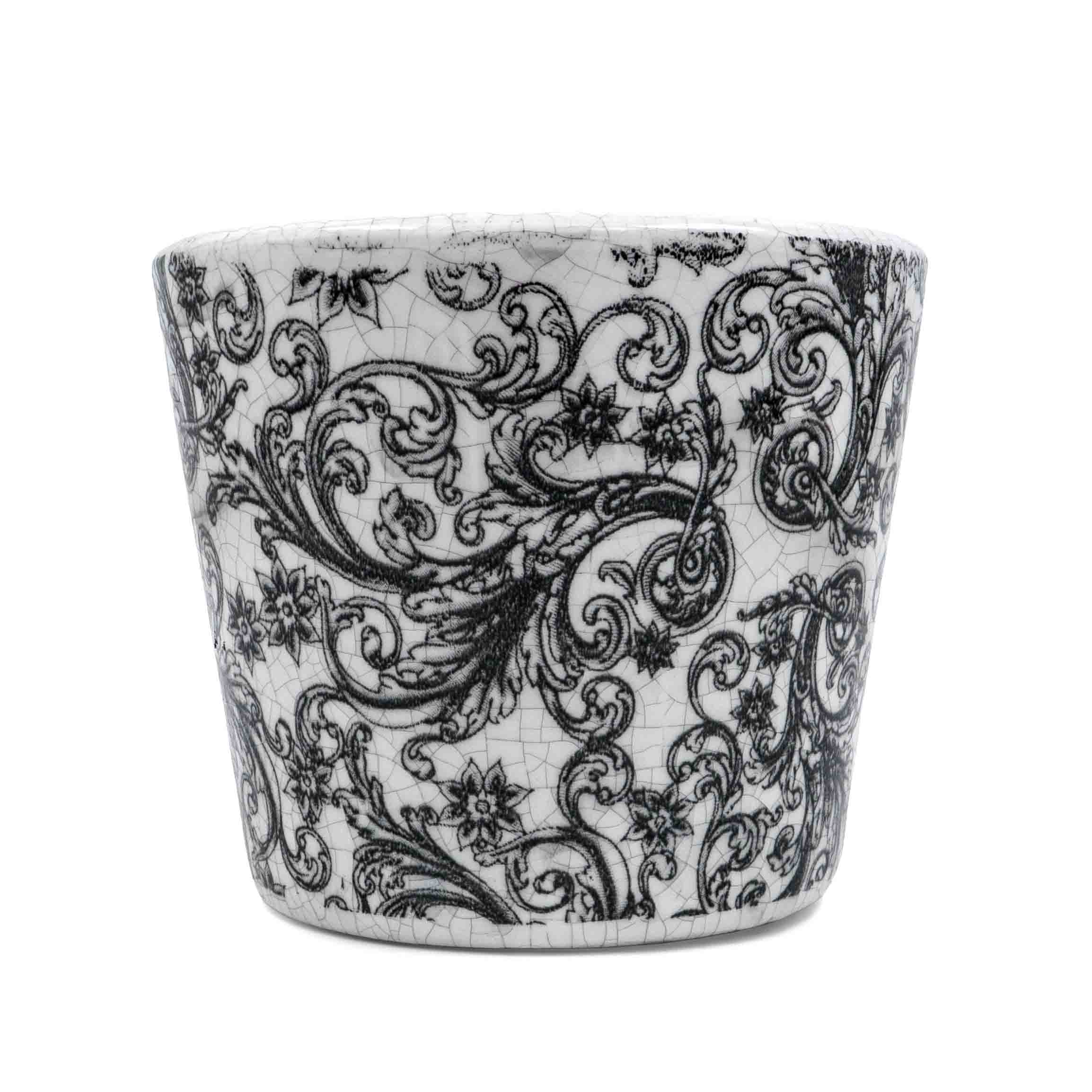Holly Scroll Pot