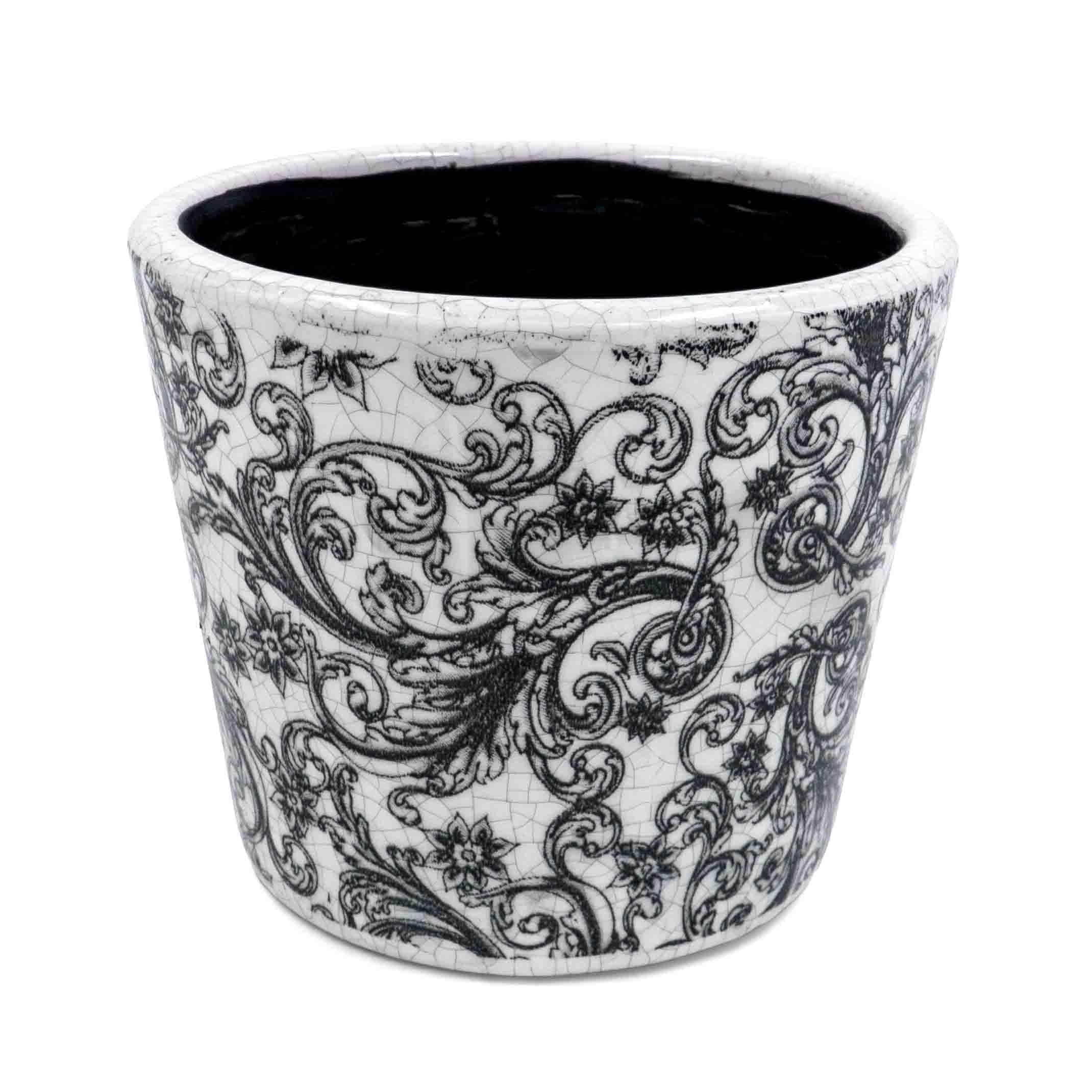 Holly Scroll Pot