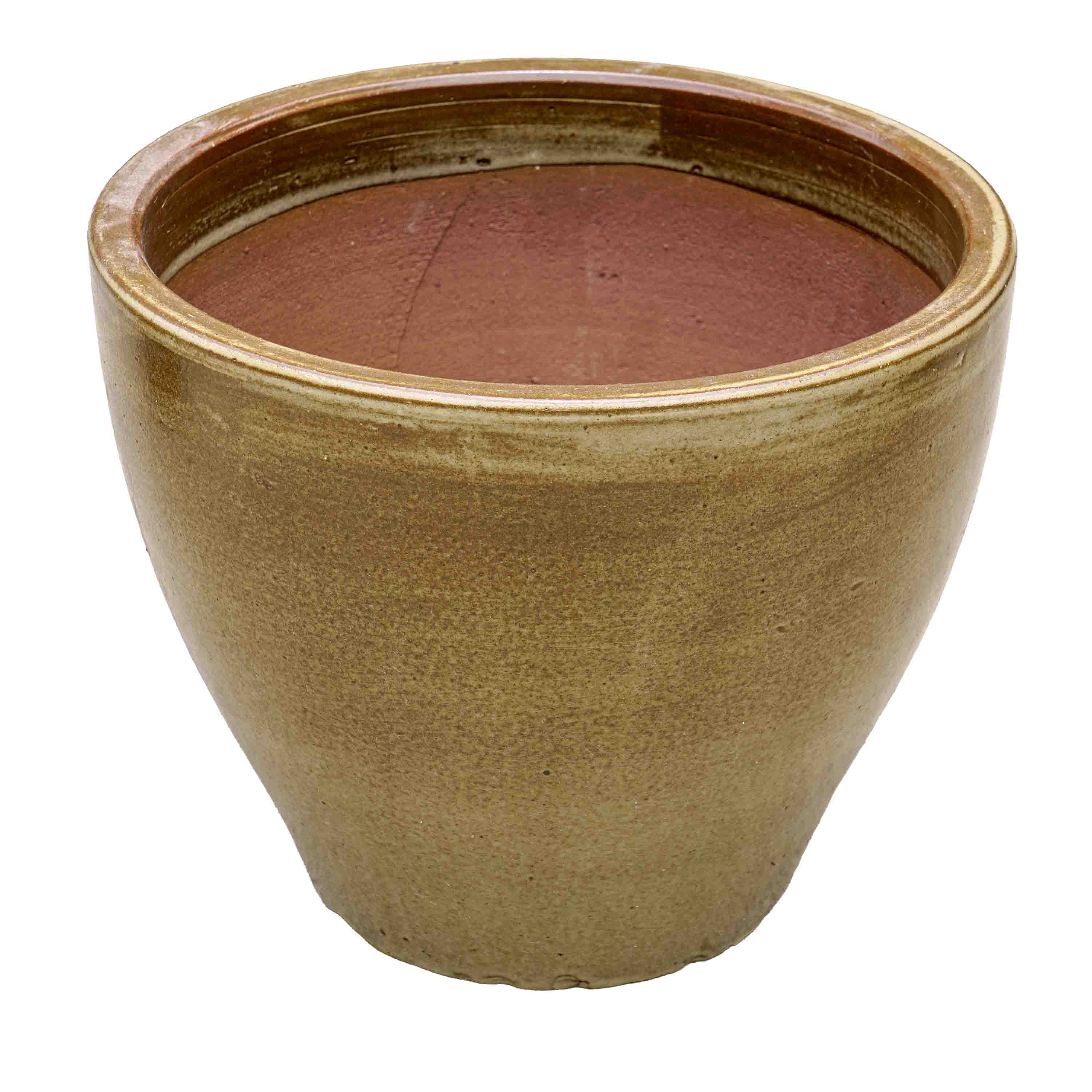 Olive green Ceramic Pot