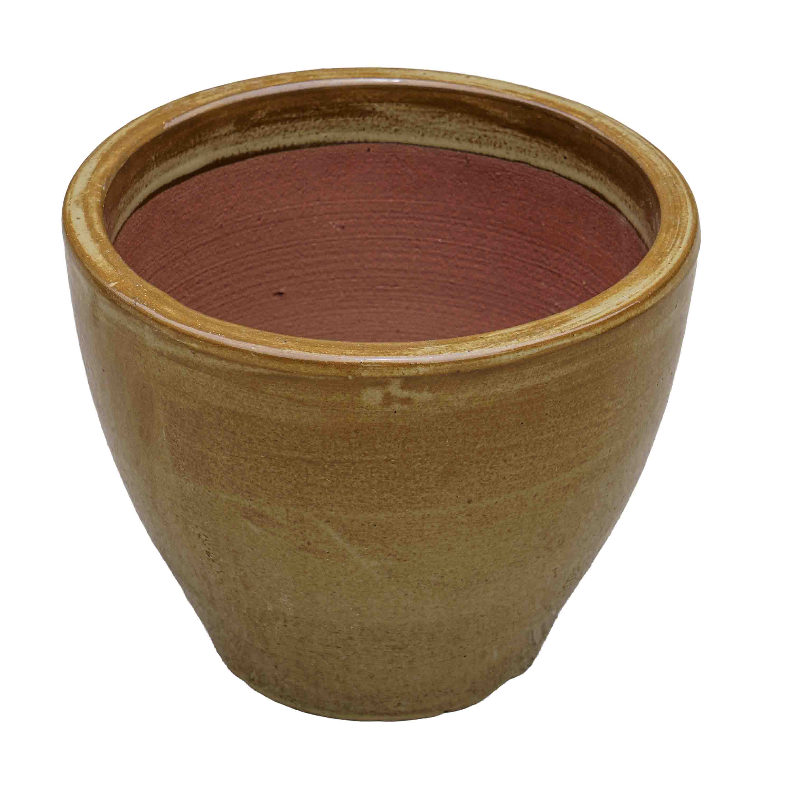 Olive green Ceramic Pot
