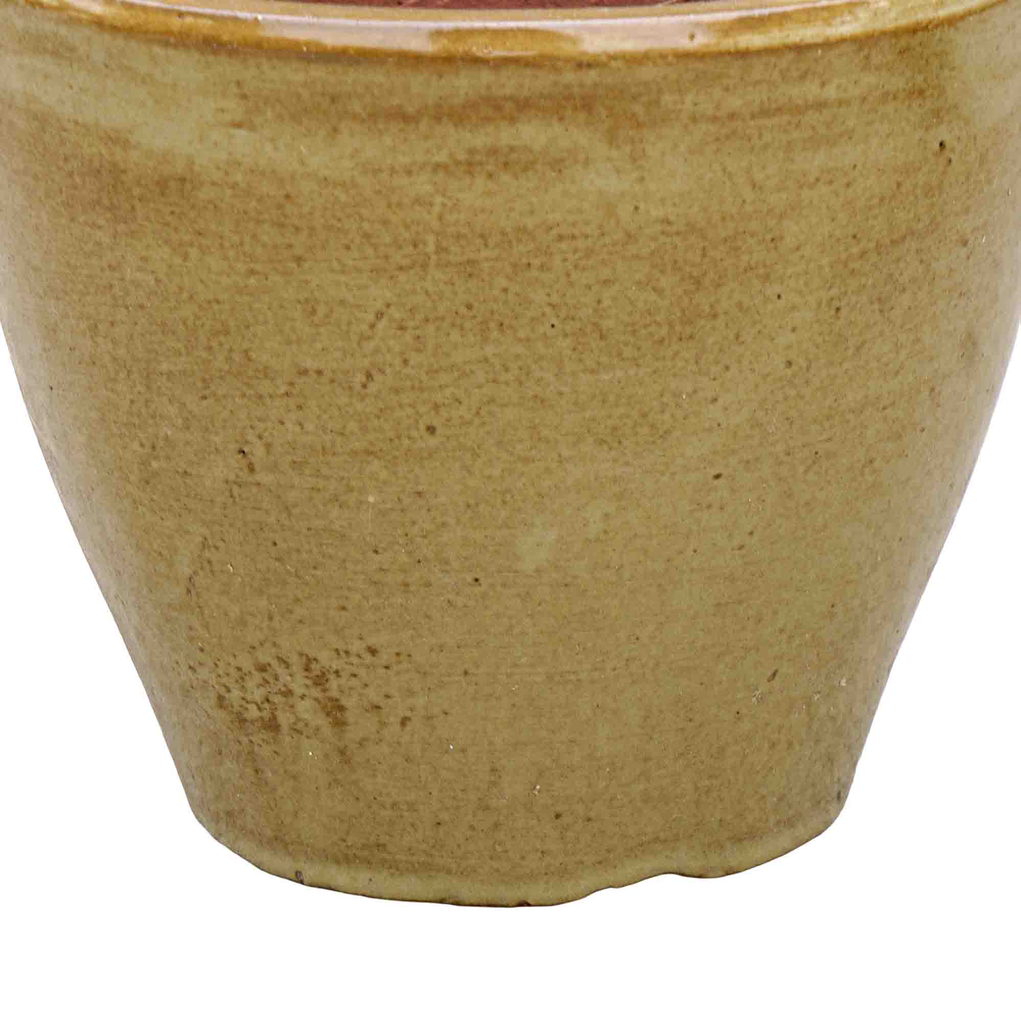 Olive green Ceramic Pot