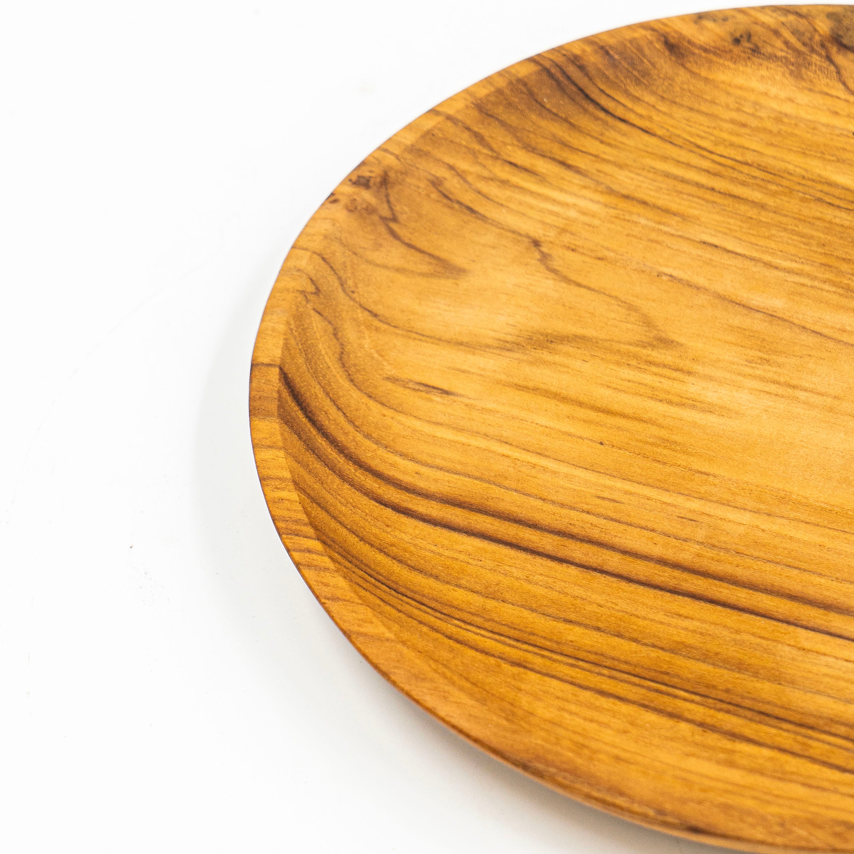 Yarah Teak Wood Round Plate