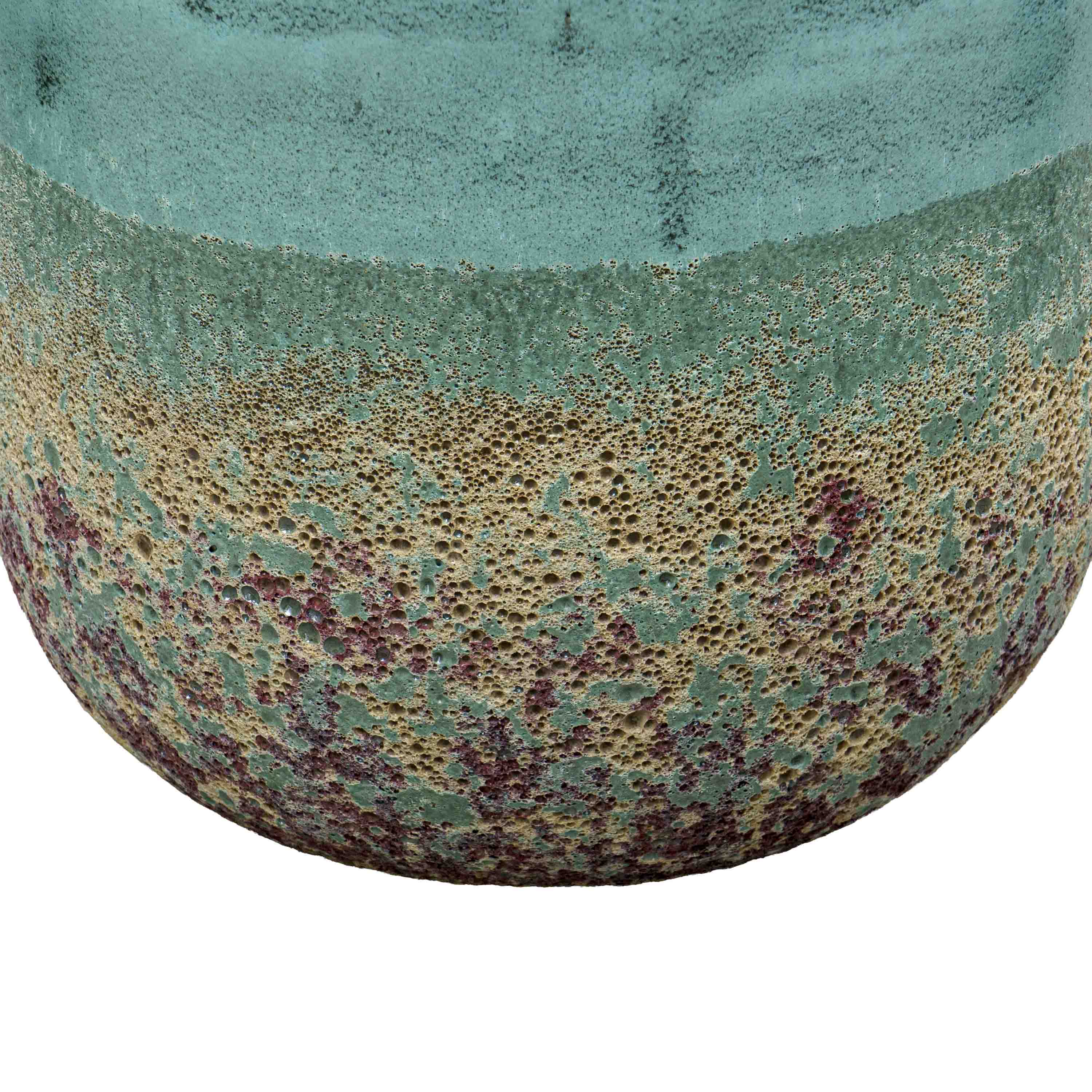 Bubble Olive Green Ceramic Pot