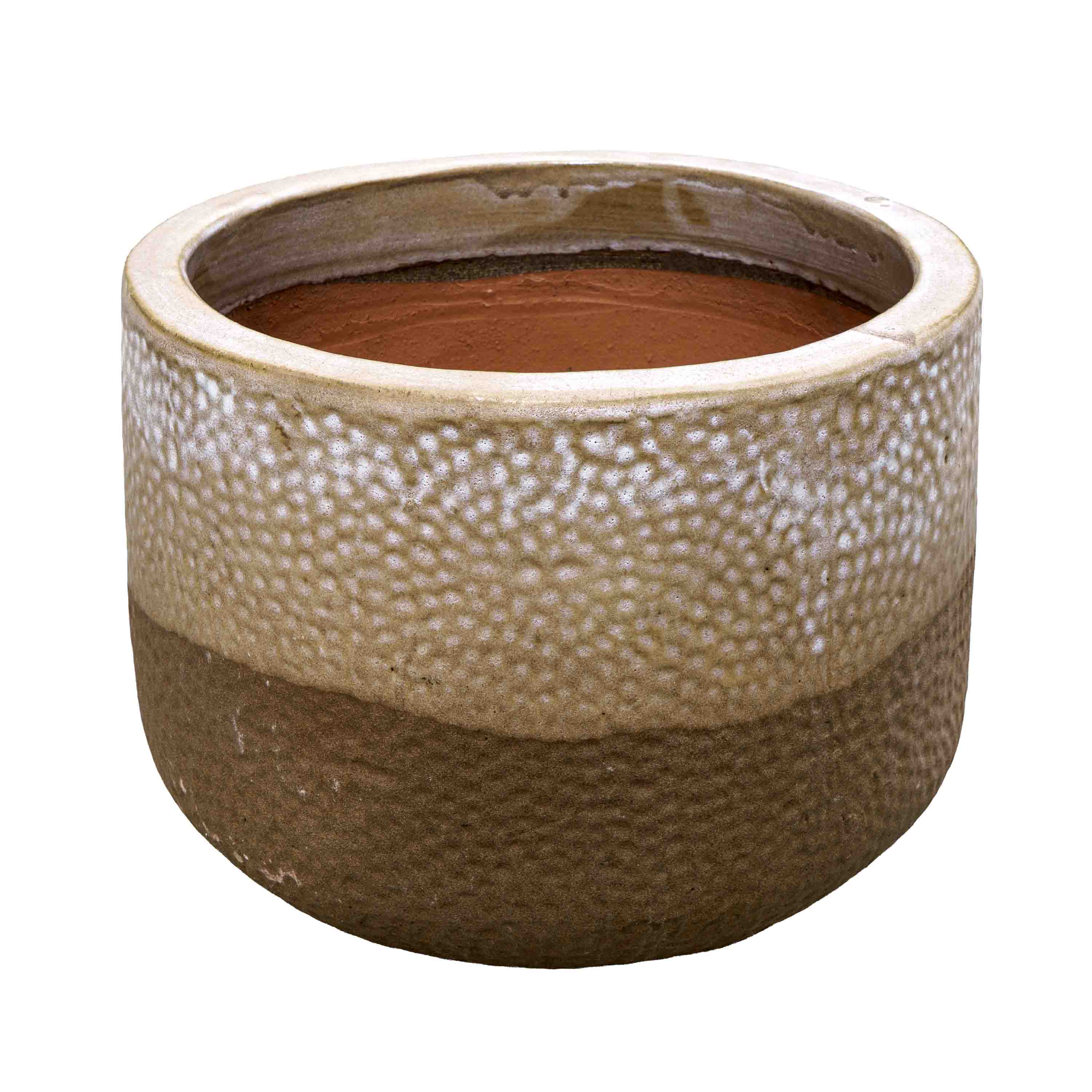 Walnut Glow Ceramic Pot