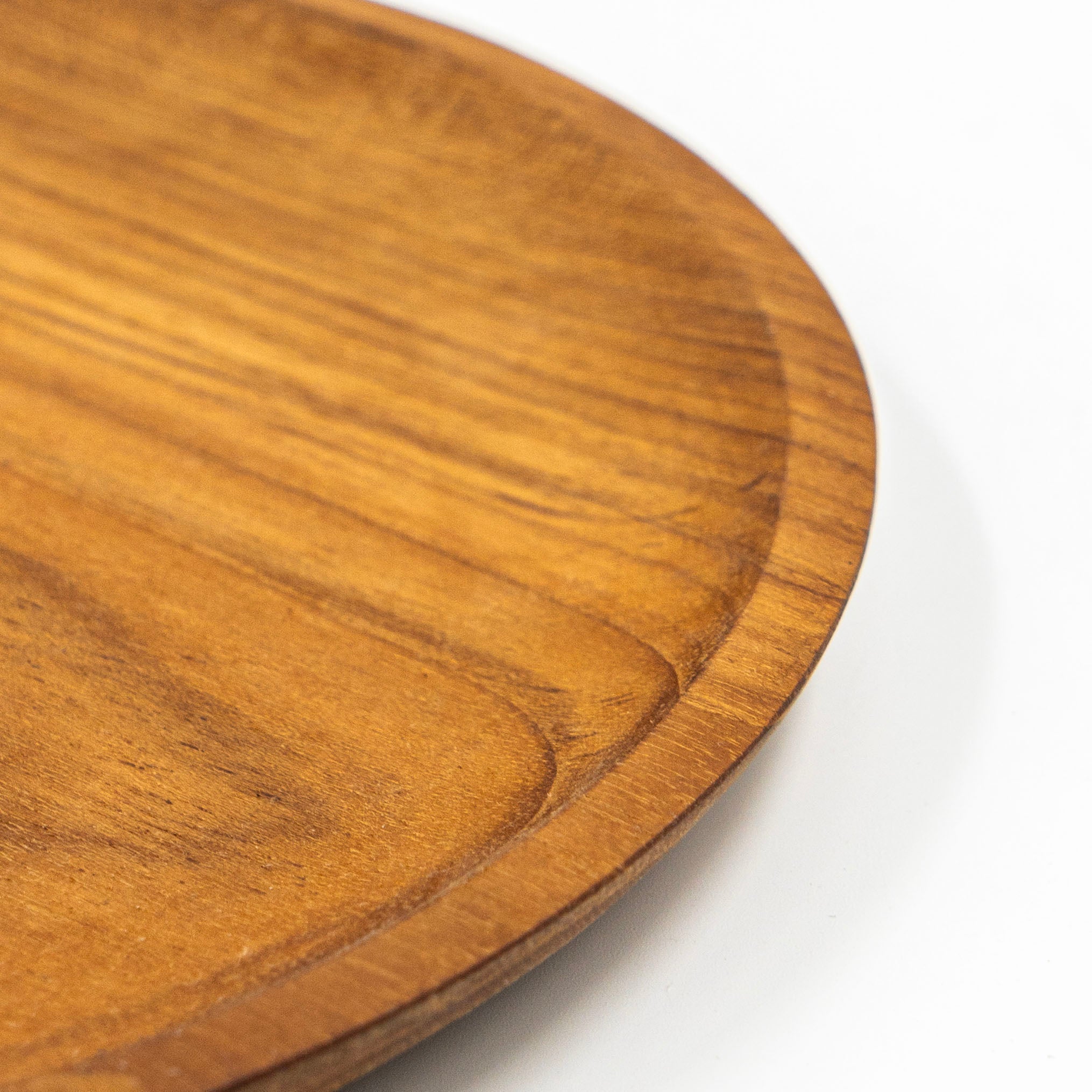 Yarah Teak Wood Round Plate
