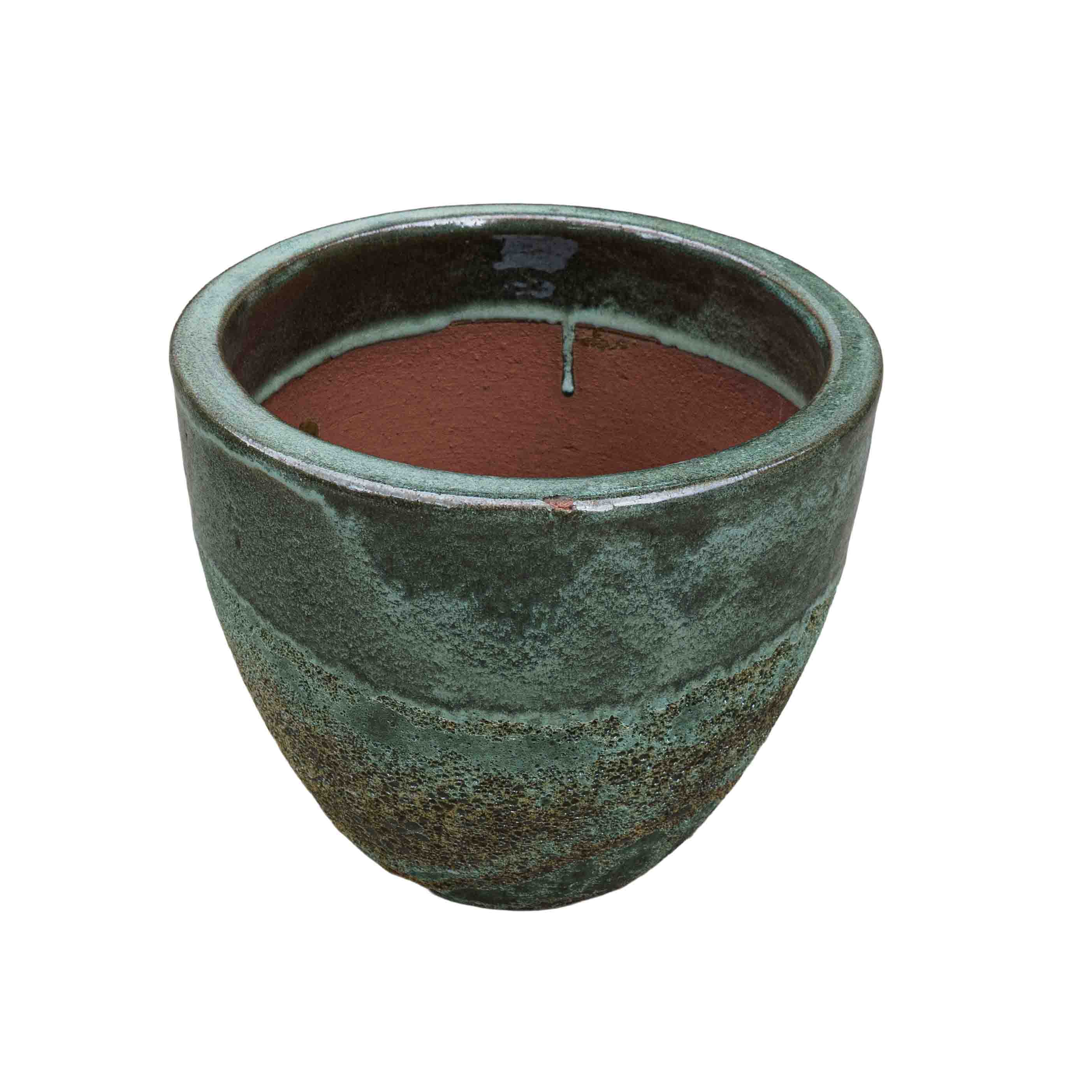 Emerald Hue Ceramic Pot