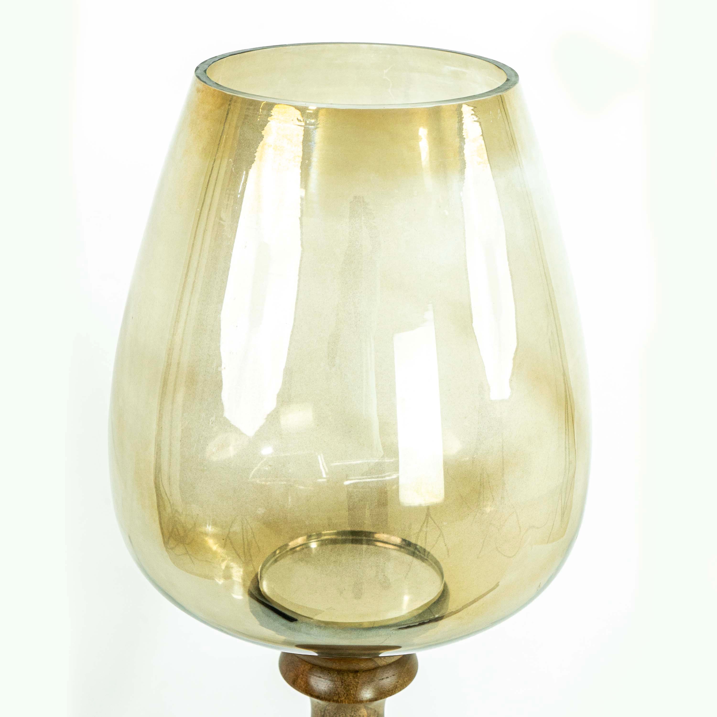 Willy Glass Hurricane Candle Stand