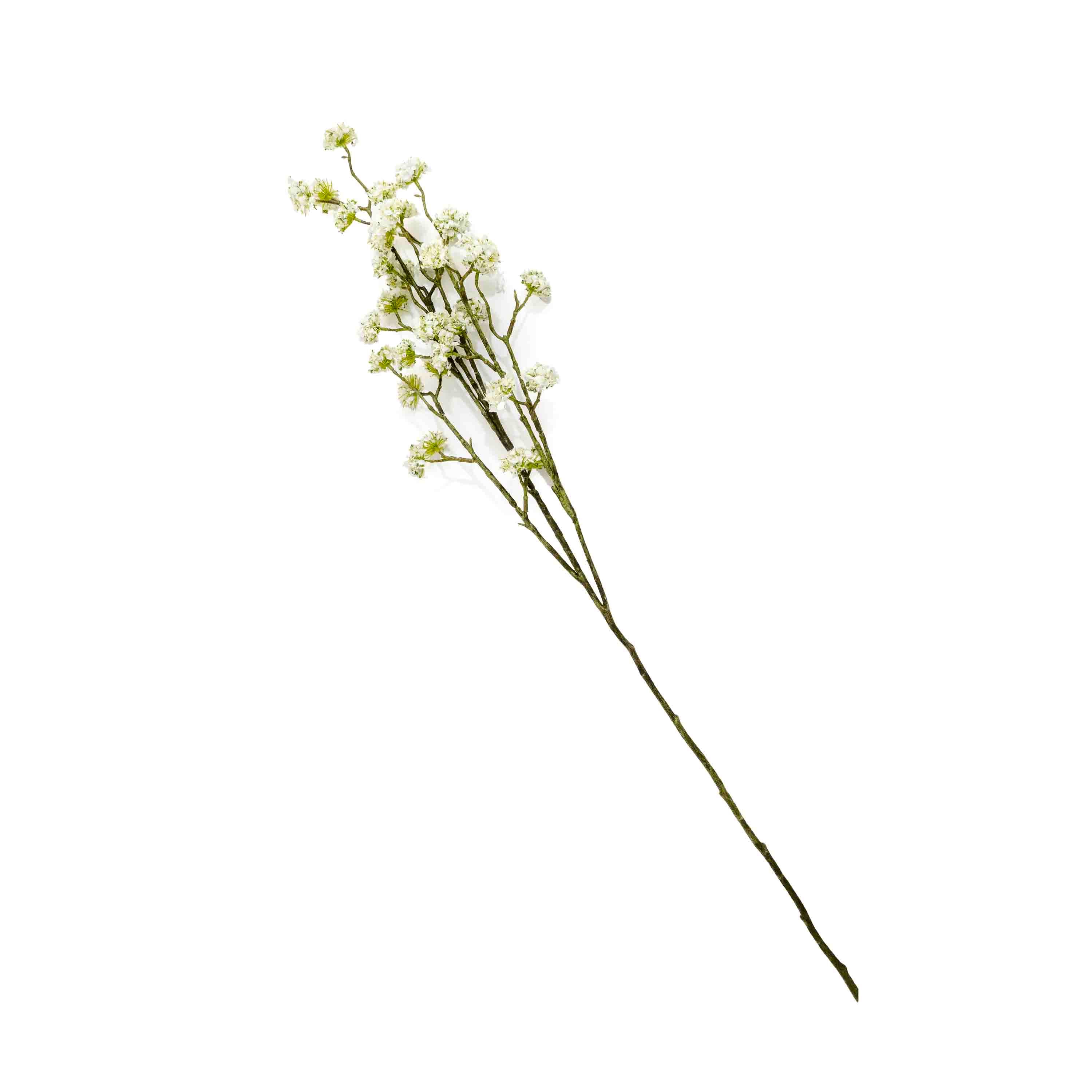 FAUX BUDDLEIA SPRAY 3 BRANCH STEM