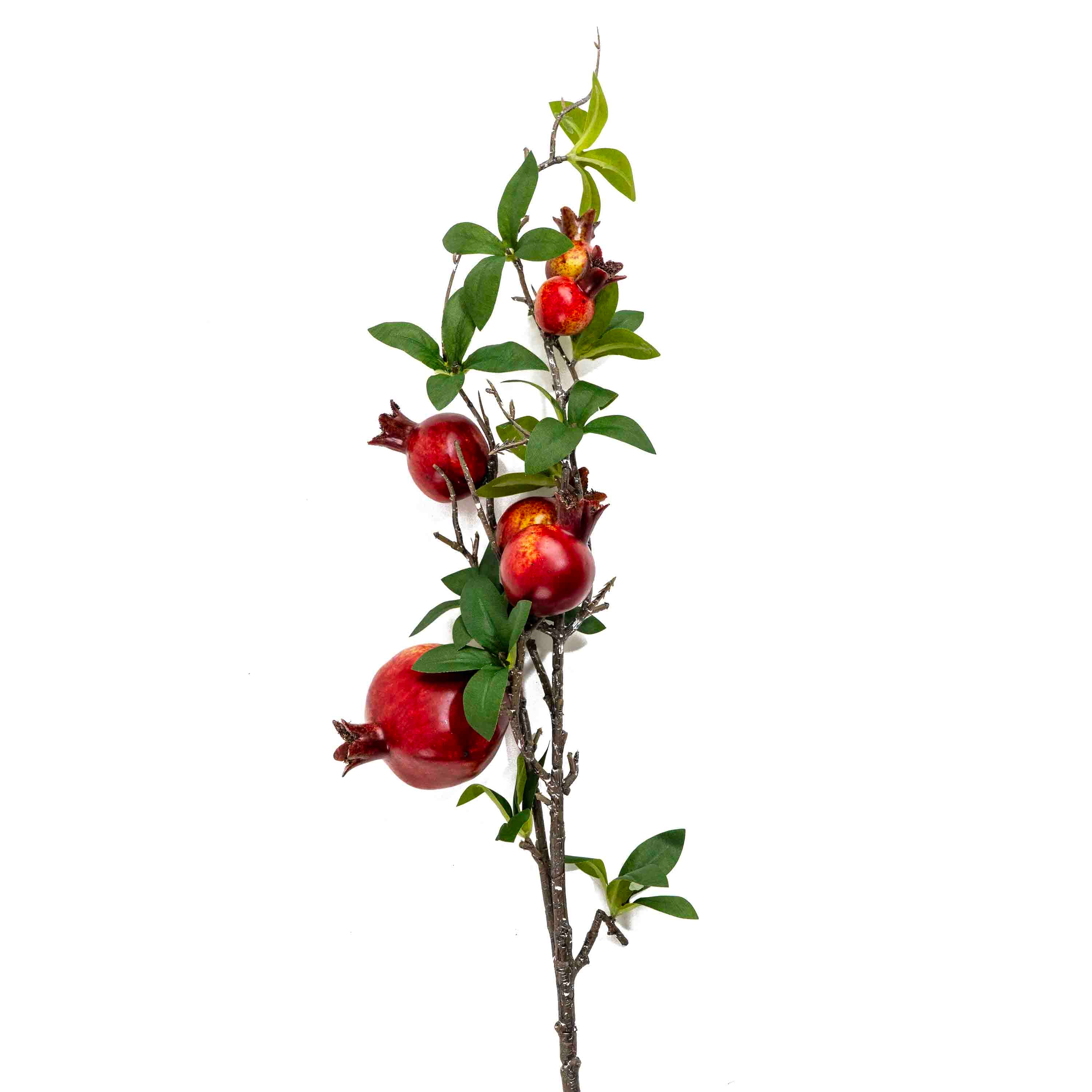 FAUX POMEGRANATE STEM FOLIAGE